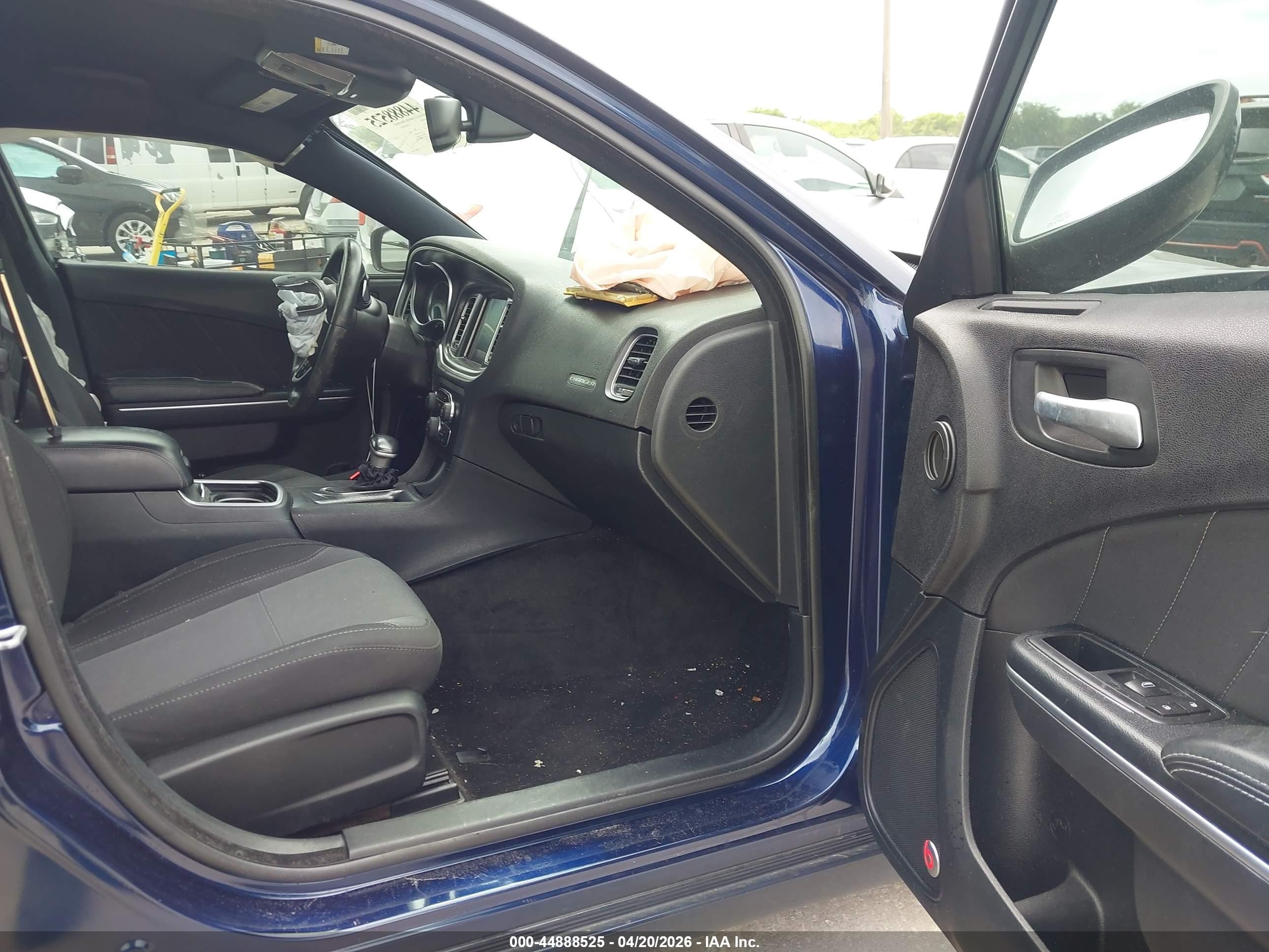 2015 Dodge Charger Sxt Navy vin: 2C3CDXHG3FH858275