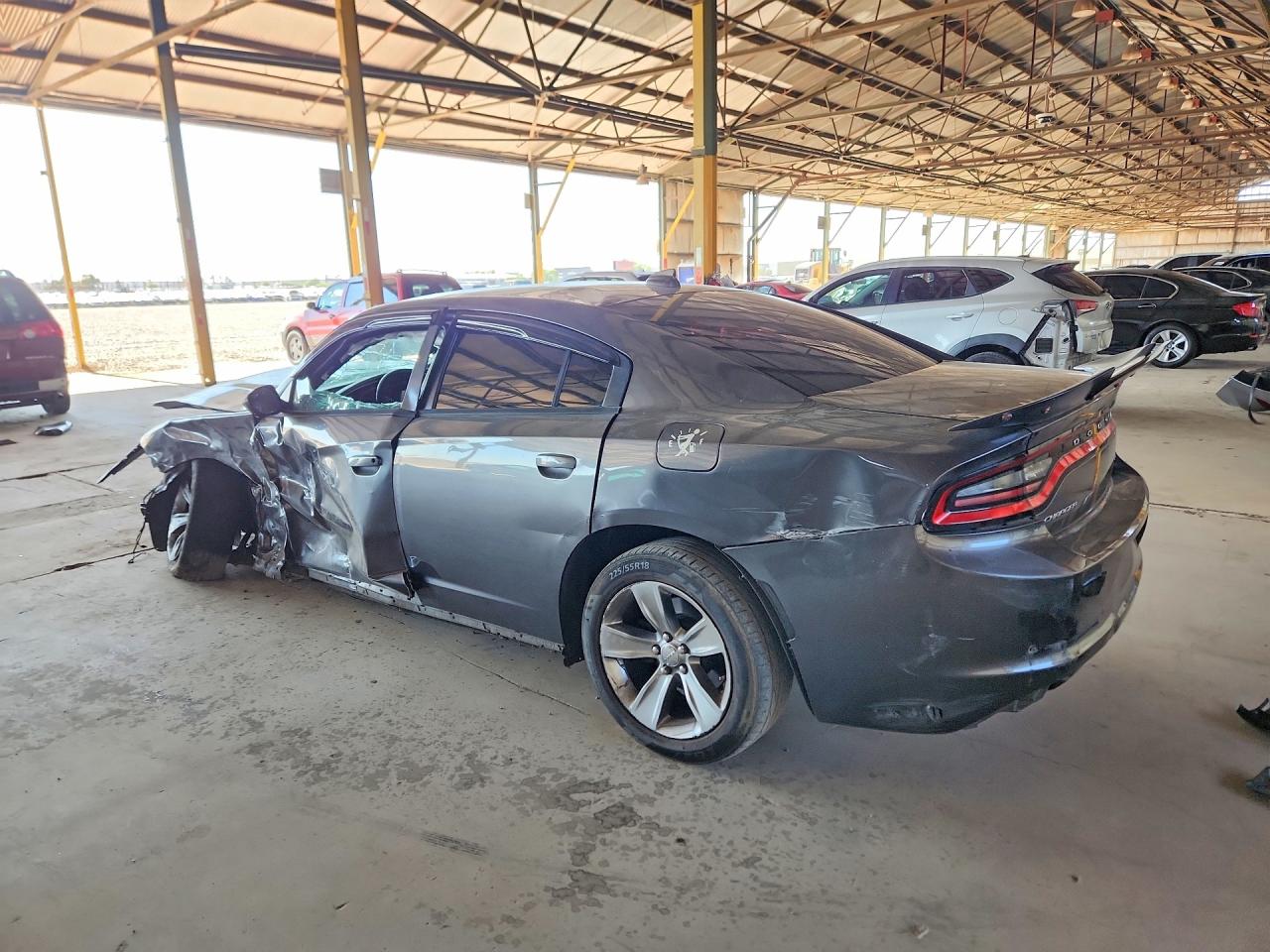 2015 Dodge Charger Sxt Gray vin: 2C3CDXHG3FH870152