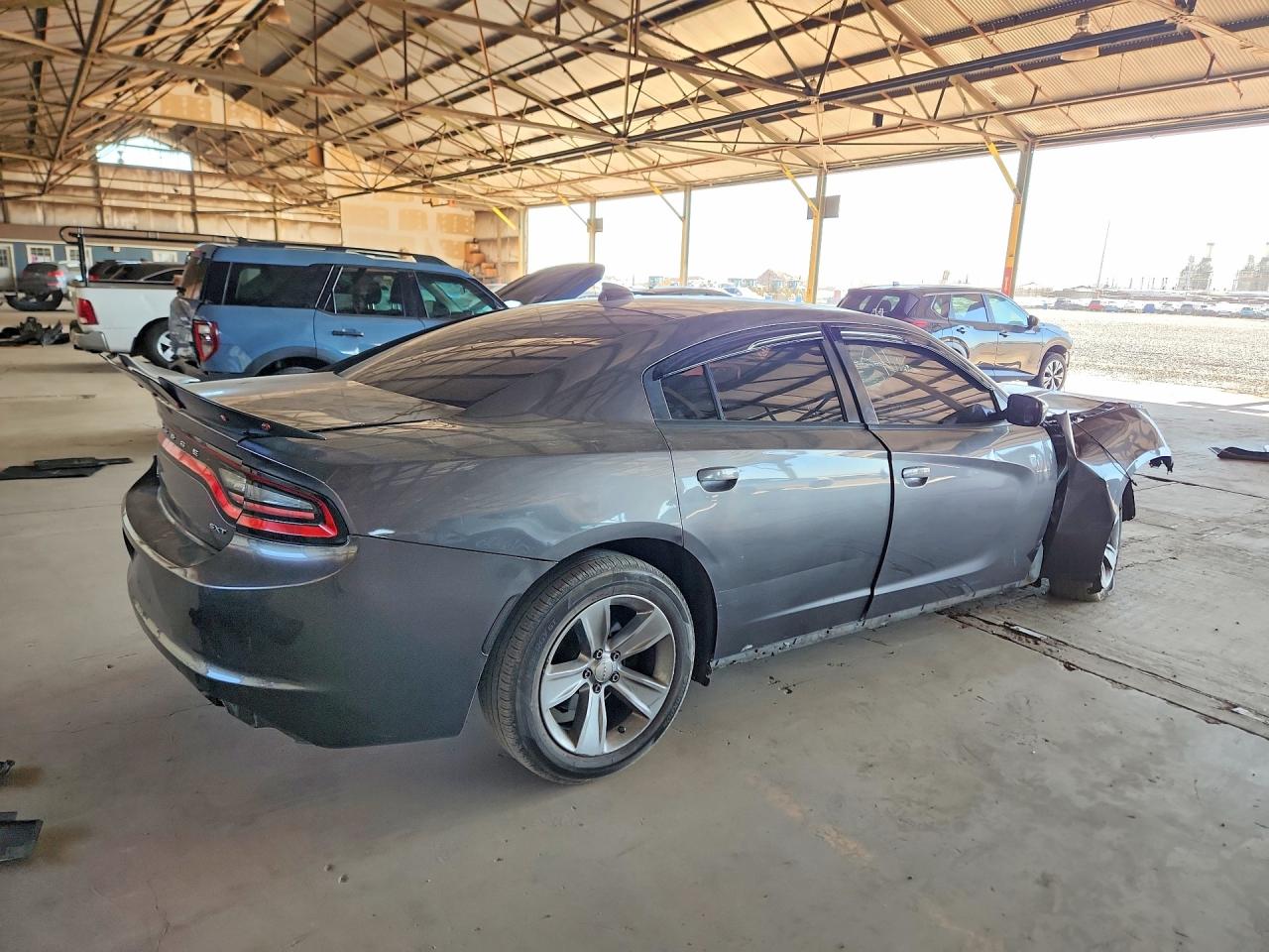 2015 Dodge Charger Sxt Gray vin: 2C3CDXHG3FH870152