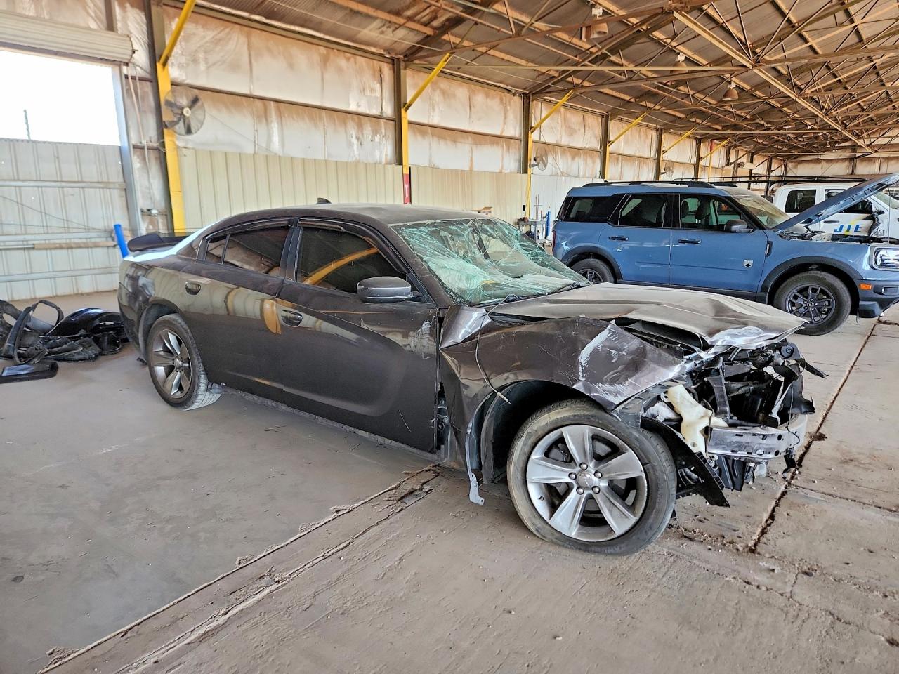 2015 Dodge Charger Sxt Gray vin: 2C3CDXHG3FH870152
