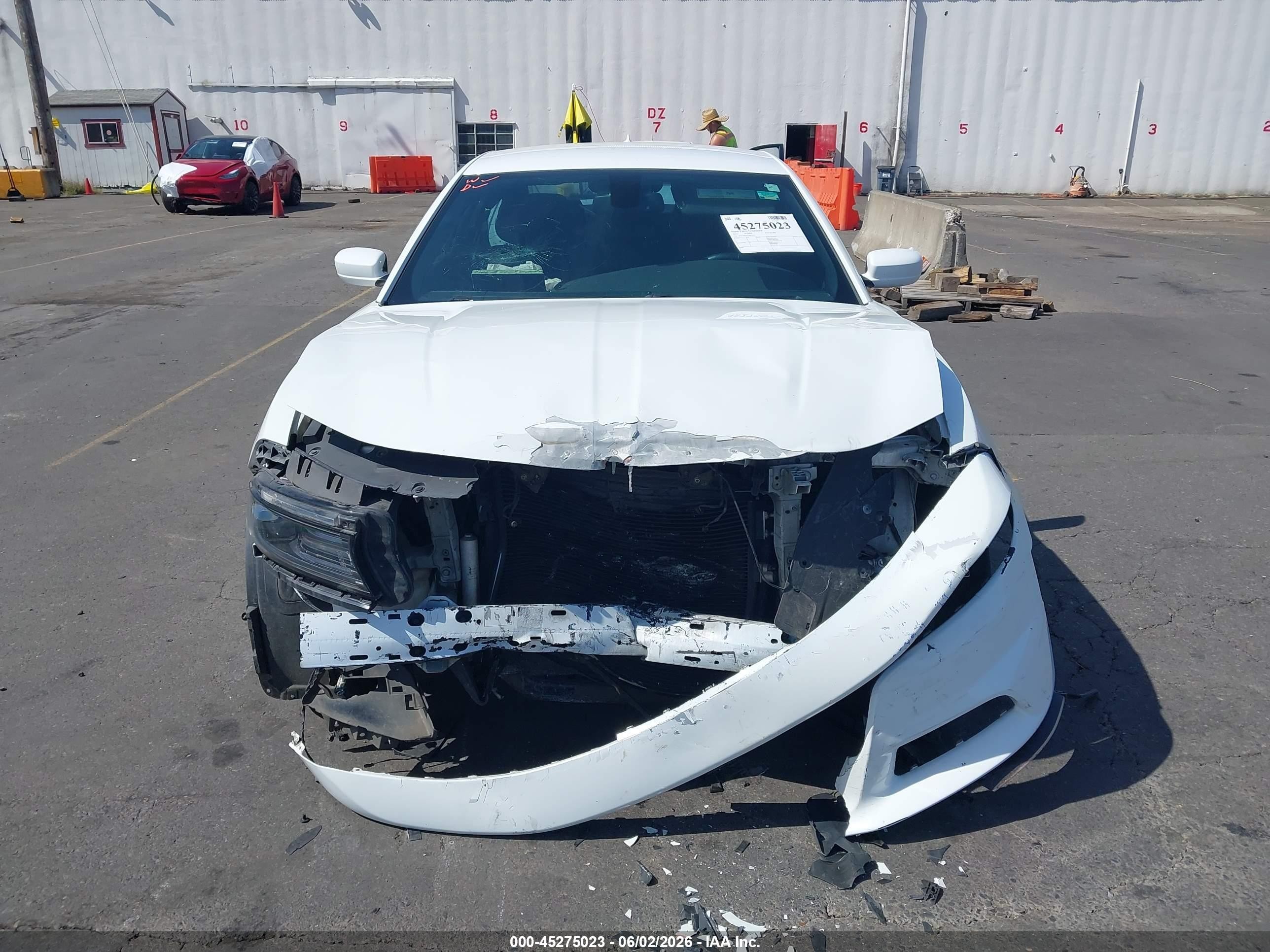 2015 Dodge Charger Sxt White vin: 2C3CDXHG3FH871415