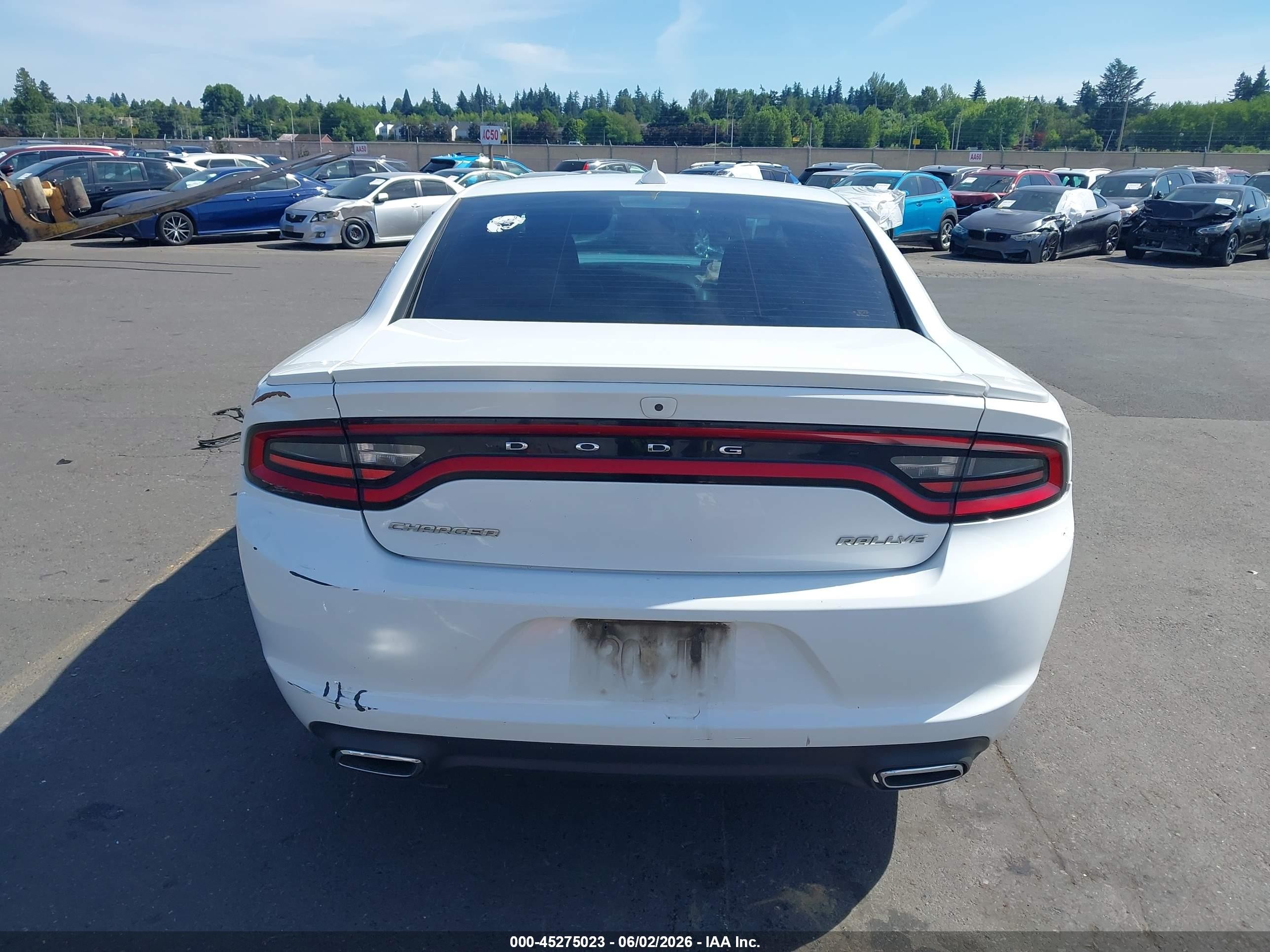 2015 Dodge Charger Sxt White vin: 2C3CDXHG3FH871415