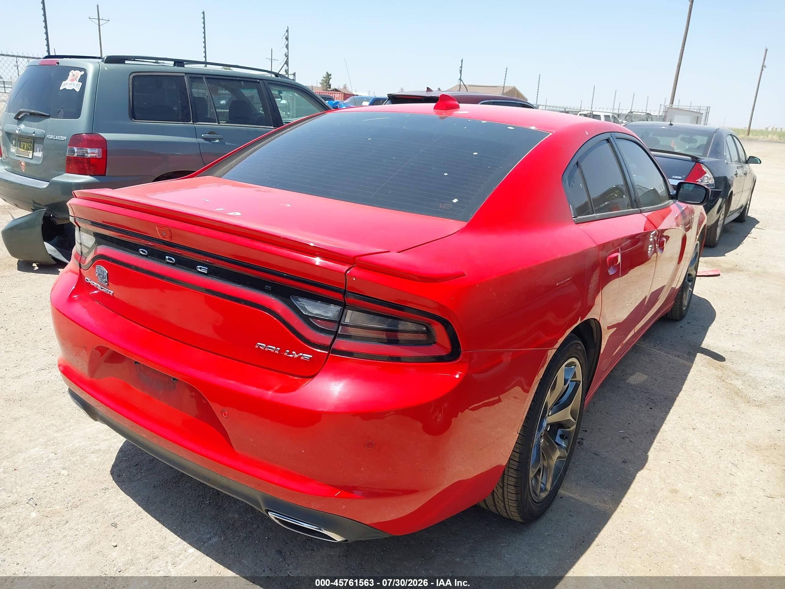 2015 Dodge Charger Sxt Red vin: 2C3CDXHG3FH874895