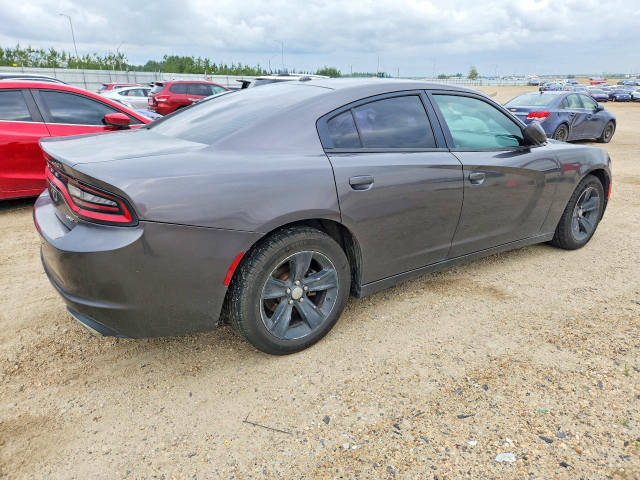 2015 Dodge Charger Sxt Gray vin: 2C3CDXHG3FH879143