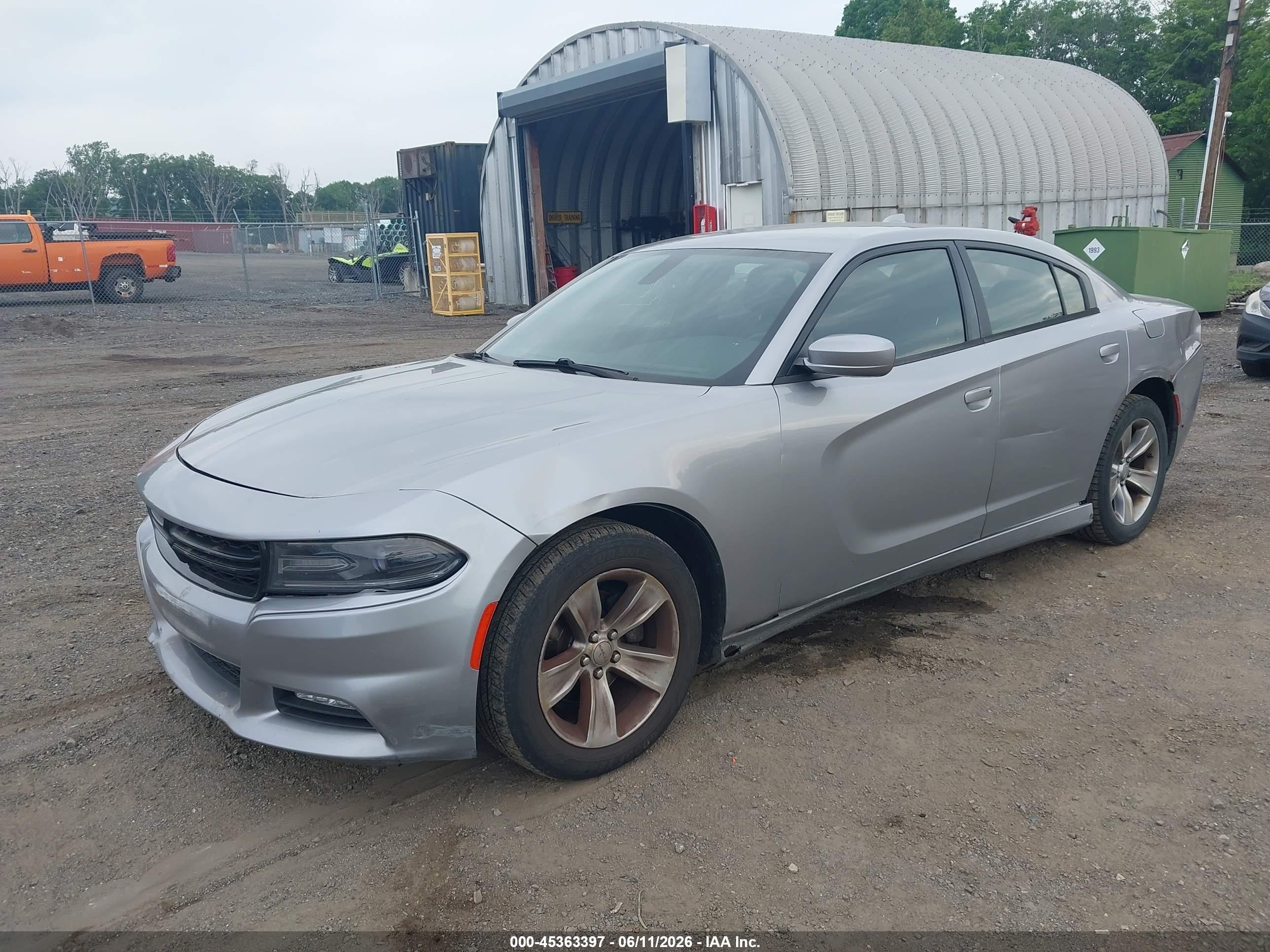 2016 Dodge Charger Sxt Gray vin: 2C3CDXHG3GH132661