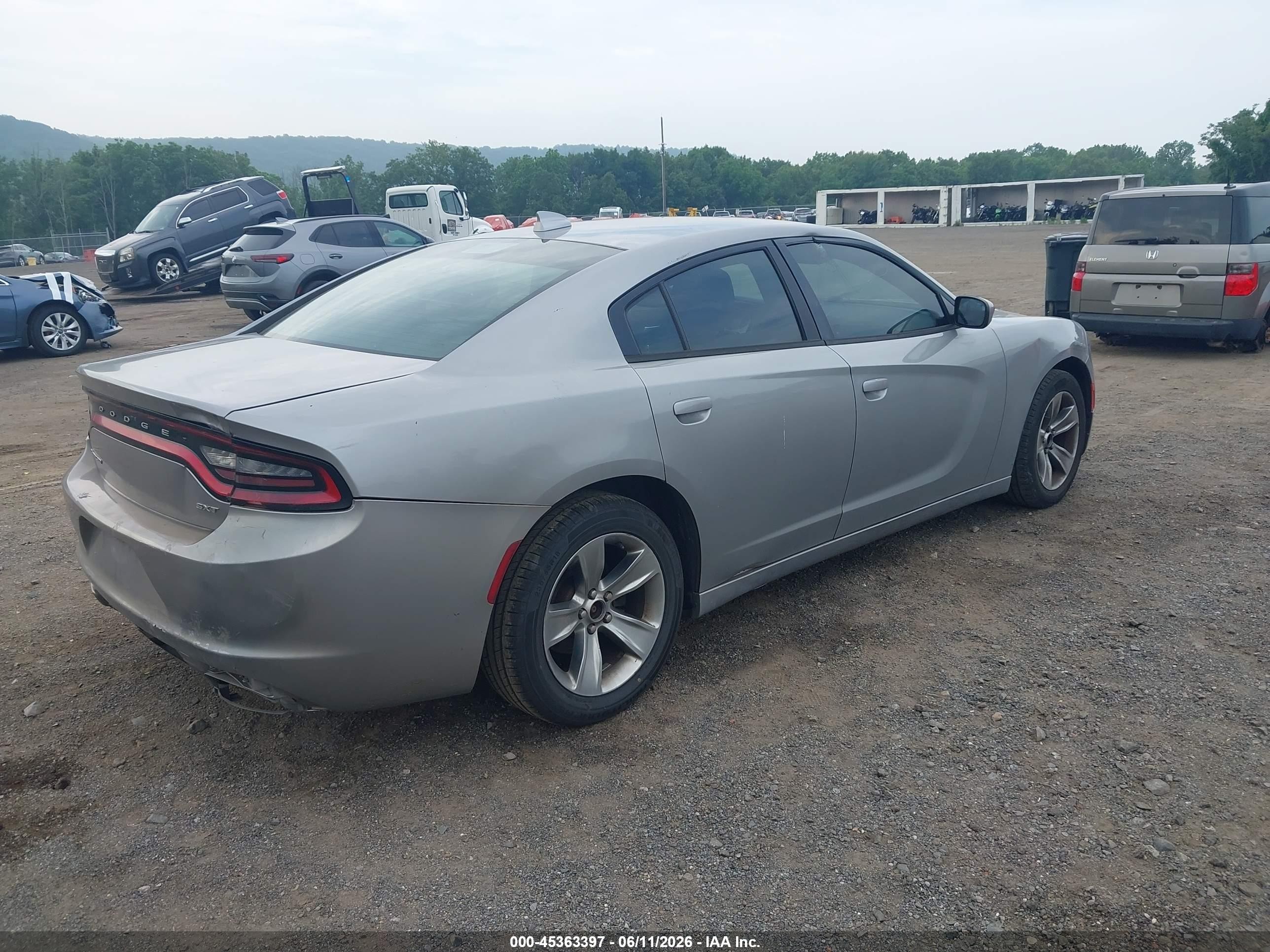 2016 Dodge Charger Sxt Gray vin: 2C3CDXHG3GH132661