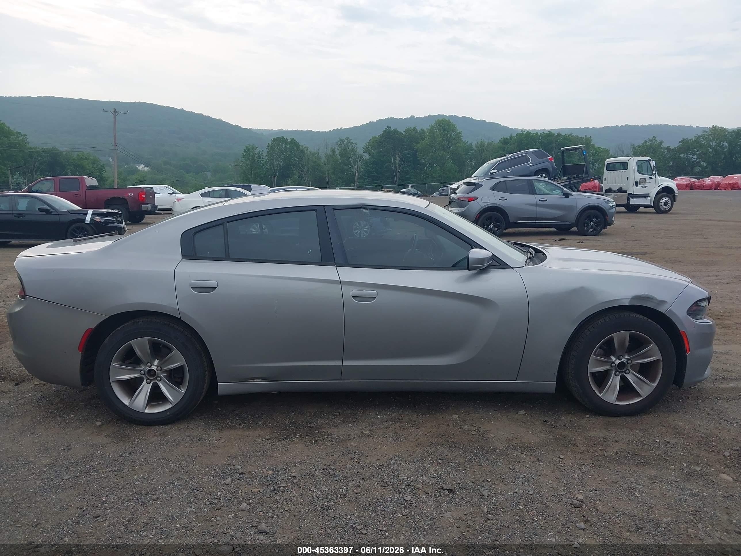 2016 Dodge Charger Sxt Gray vin: 2C3CDXHG3GH132661