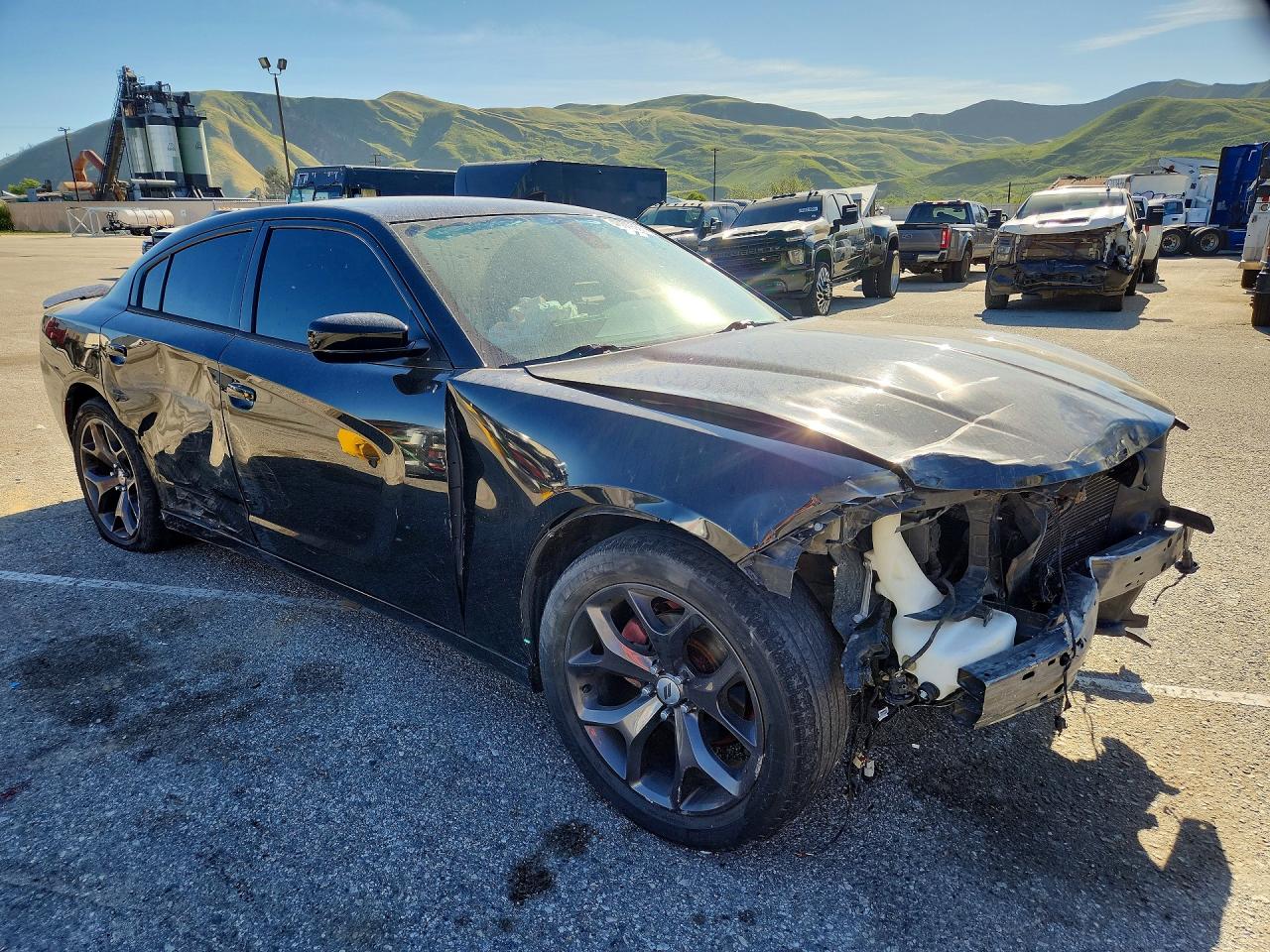 2016 Dodge Charger Sxt Black vin: 2C3CDXHG3GH174327