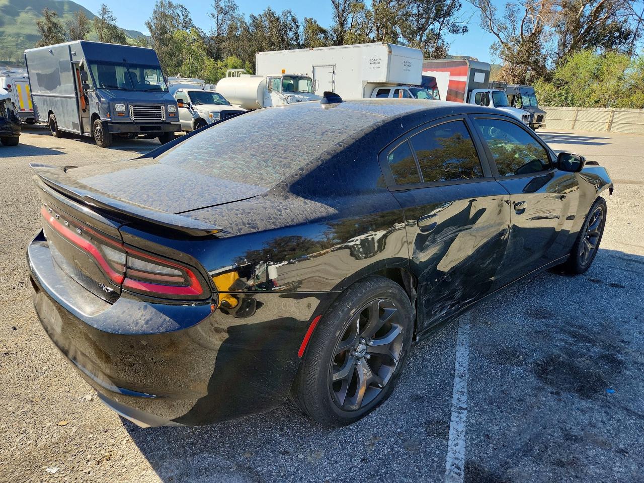 2016 Dodge Charger Sxt Black vin: 2C3CDXHG3GH174327