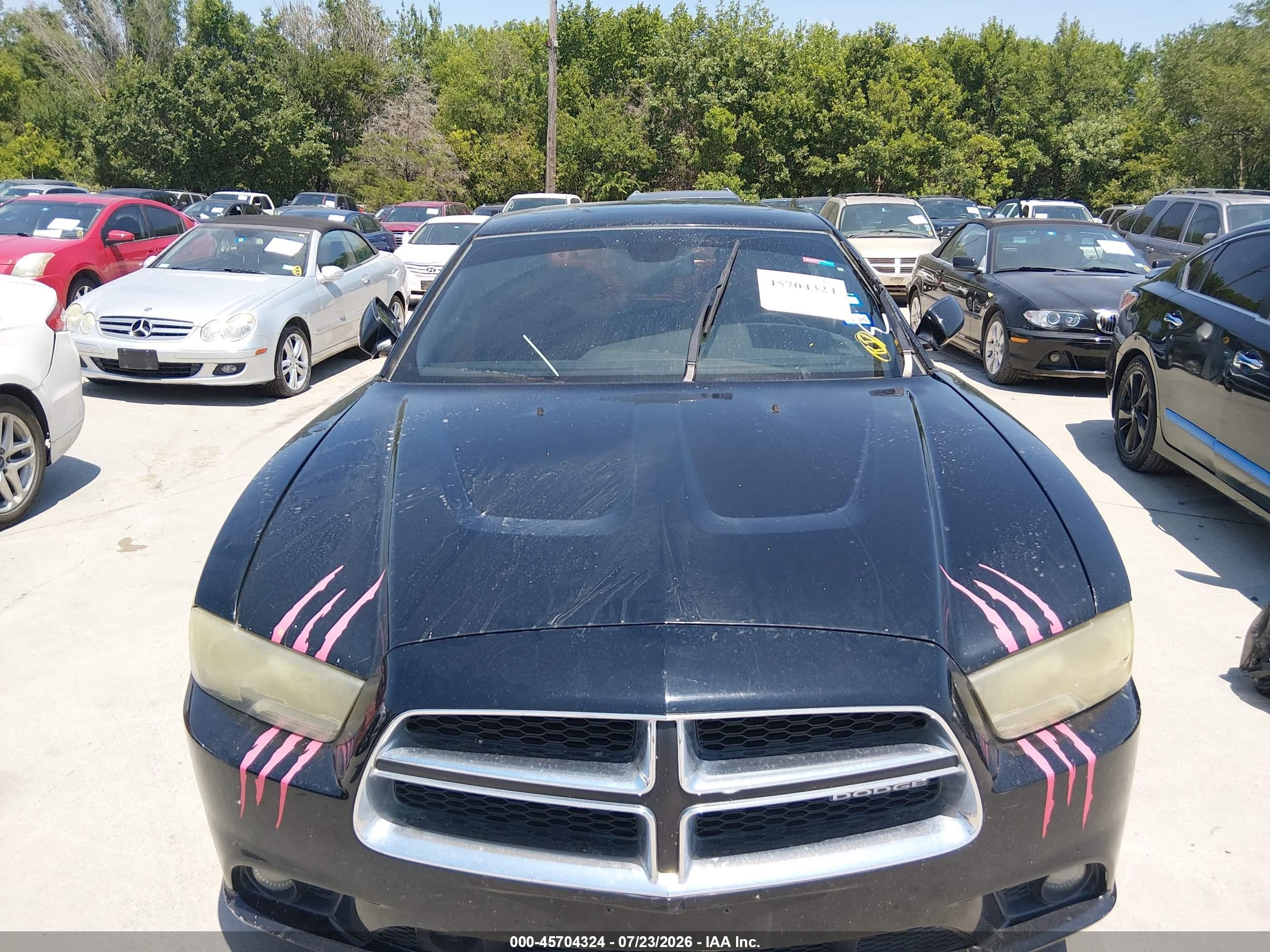 2012 Dodge Charger Sxt Black vin: 2C3CDXHG4CH135529