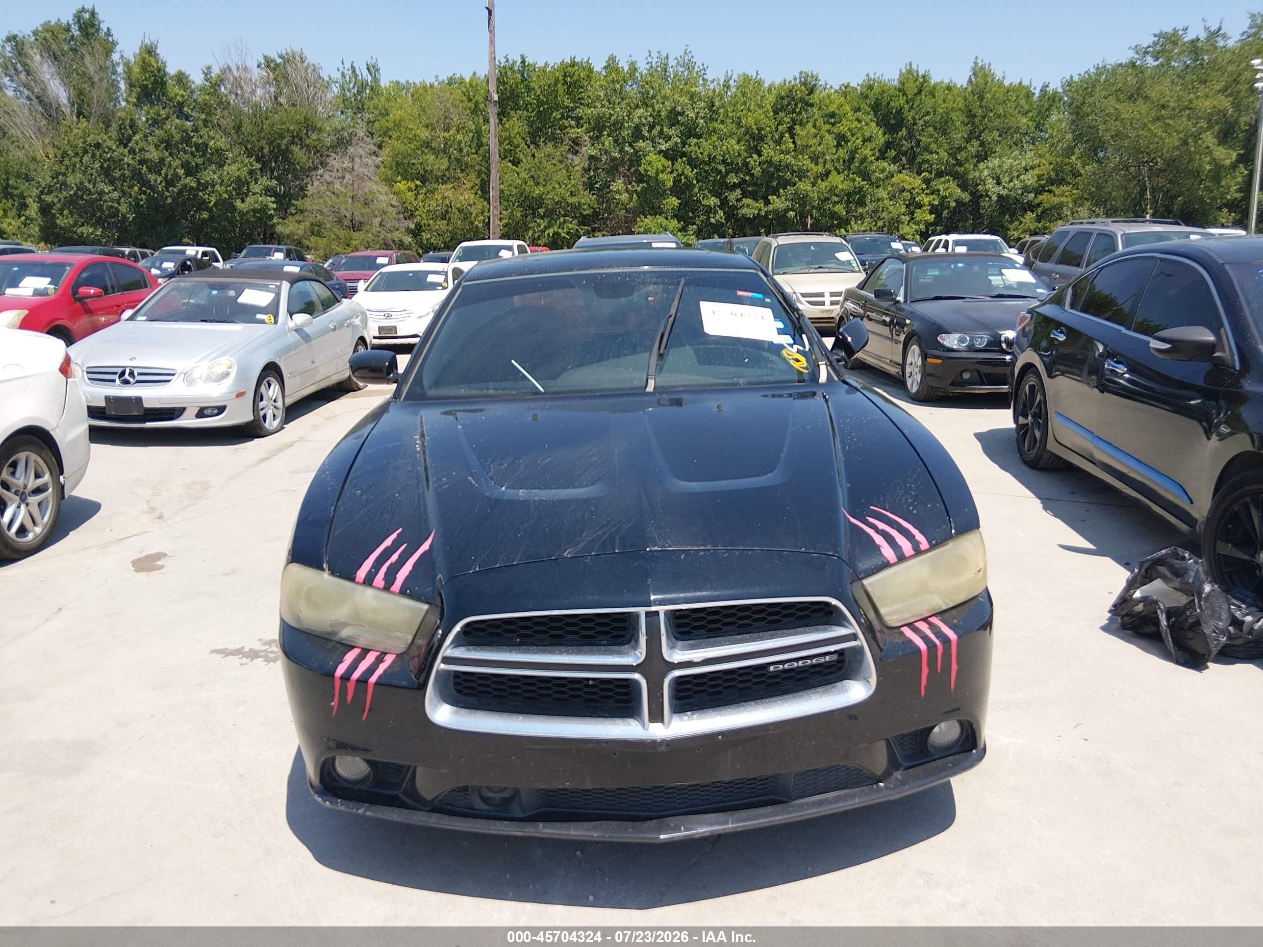 2012 Dodge Charger Sxt Black vin: 2C3CDXHG4CH135529
