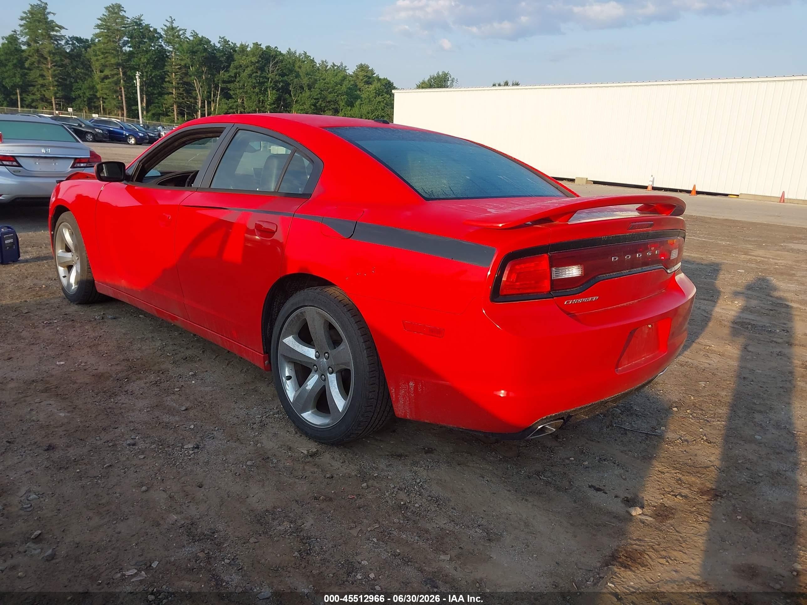 2013 Dodge Charger Sxt Red vin: 2C3CDXHG4DH742998