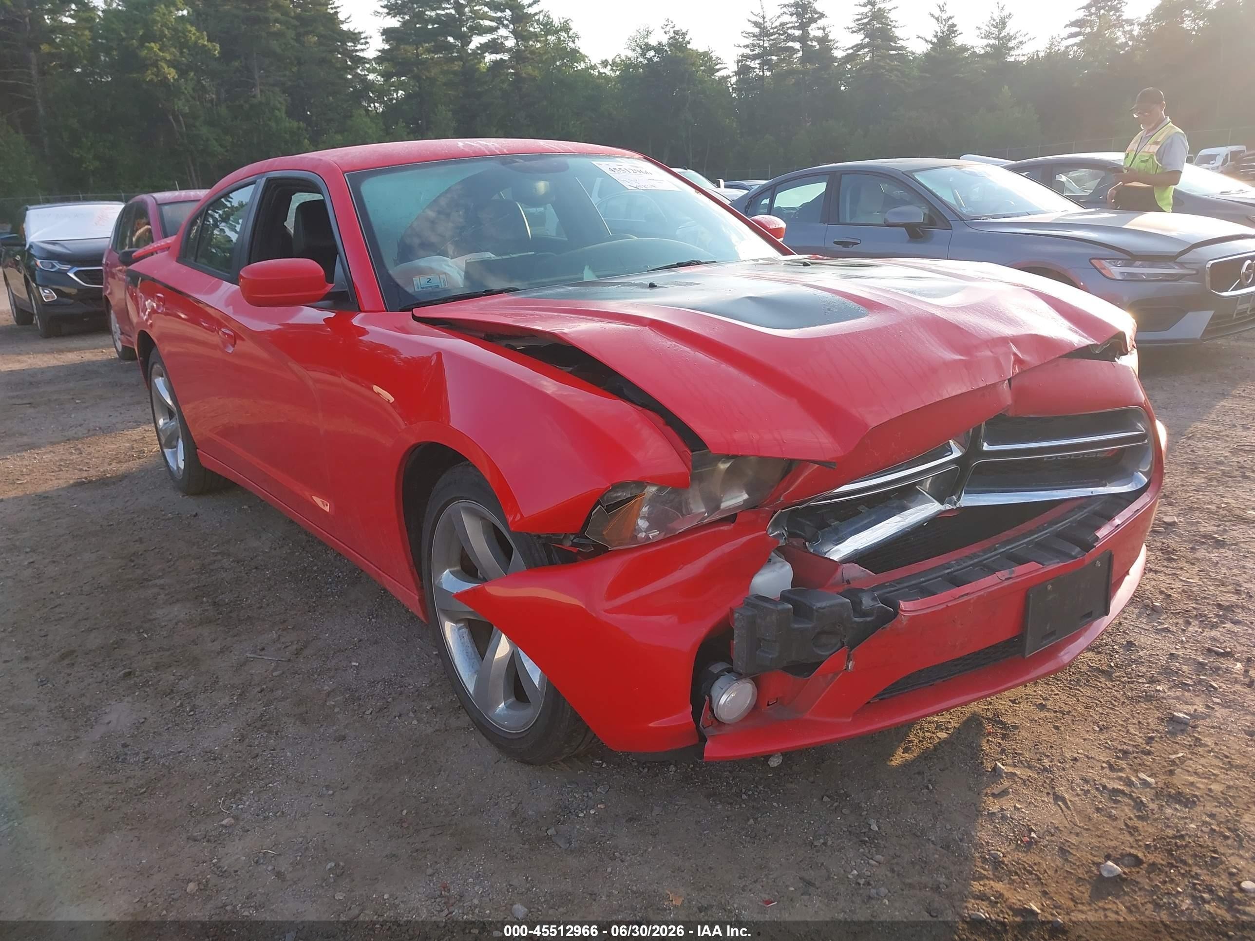 2013 Dodge Charger Sxt Red vin: 2C3CDXHG4DH742998