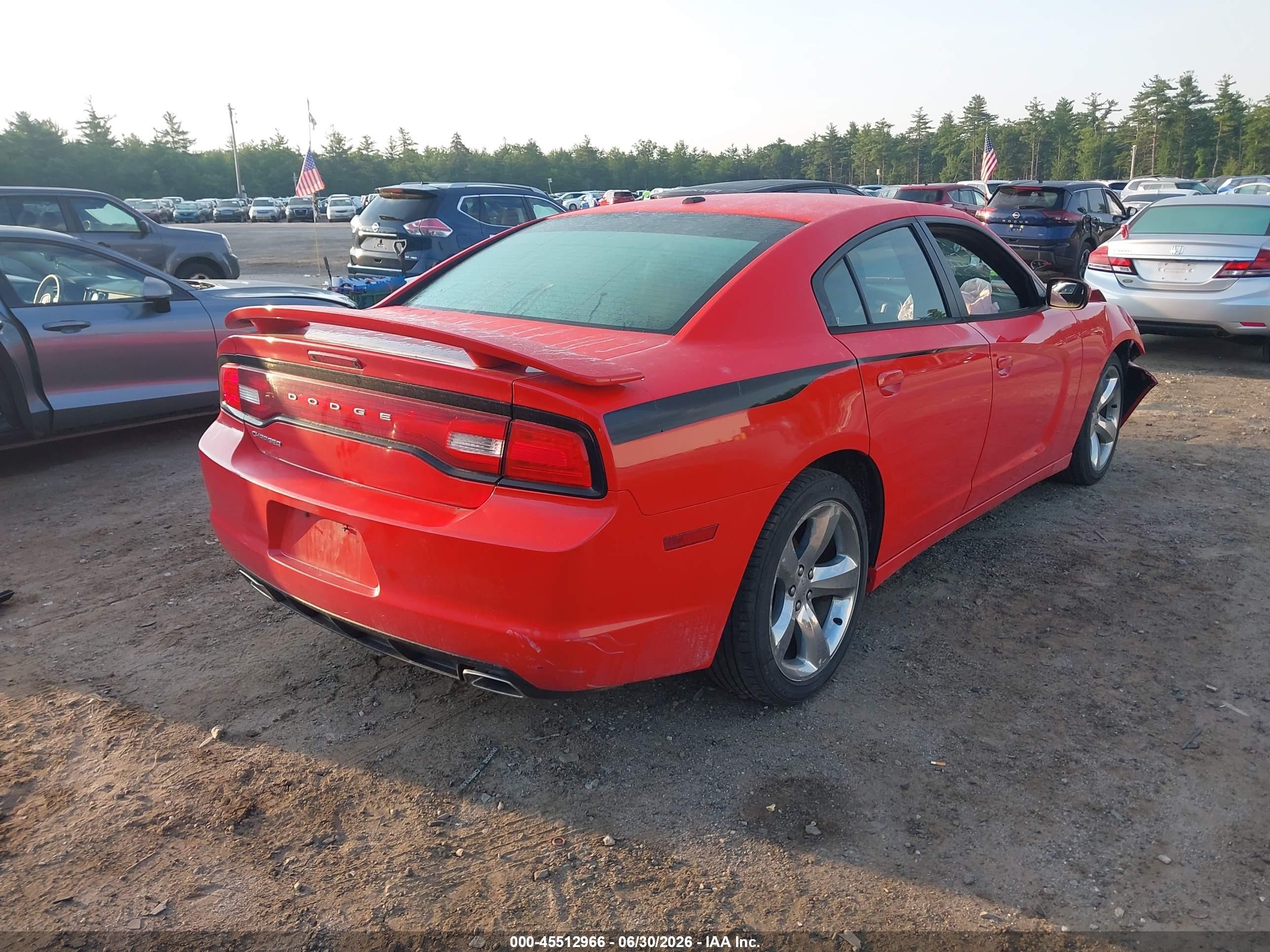 2013 Dodge Charger Sxt Red vin: 2C3CDXHG4DH742998