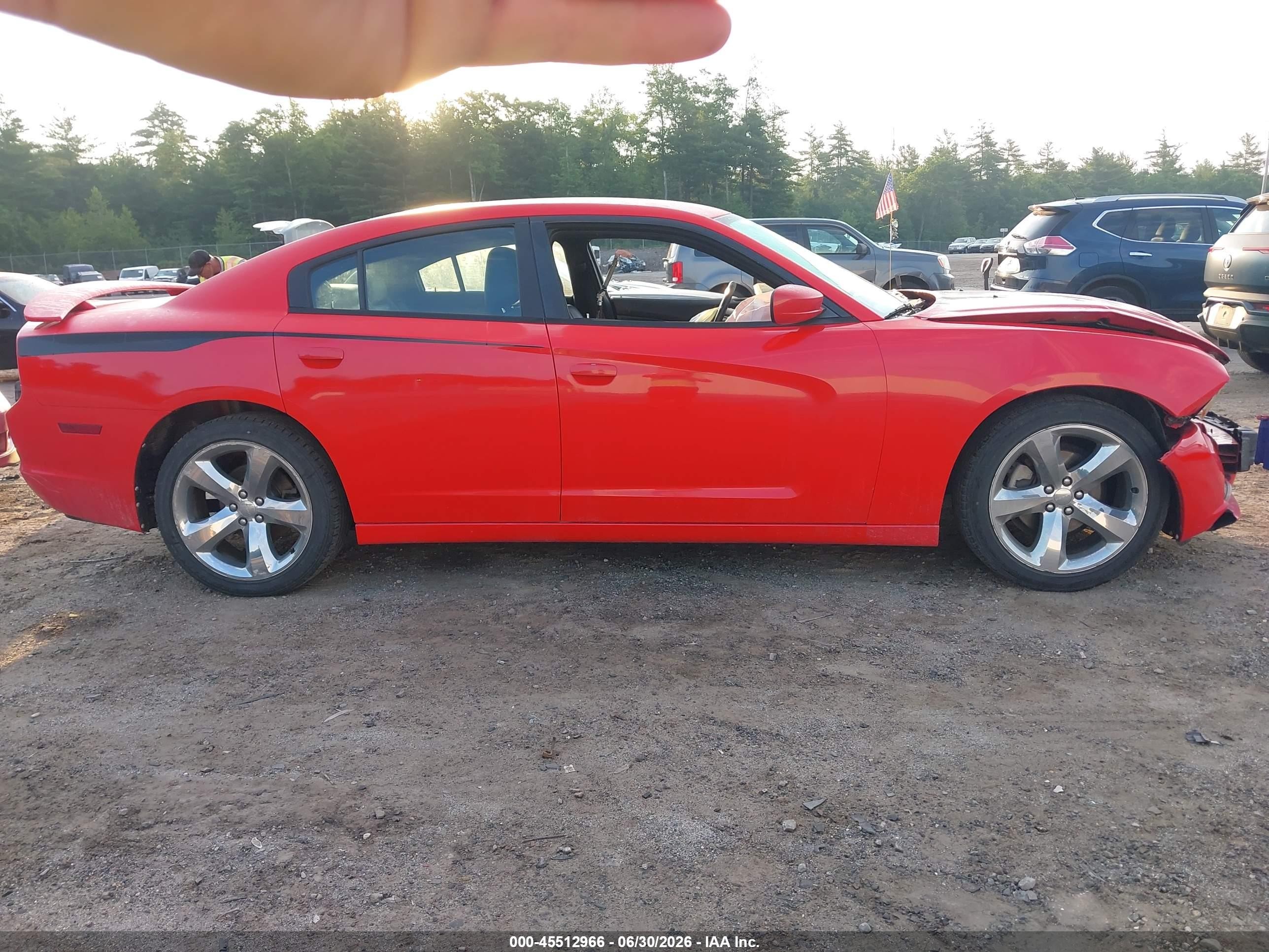 2013 Dodge Charger Sxt Red vin: 2C3CDXHG4DH742998
