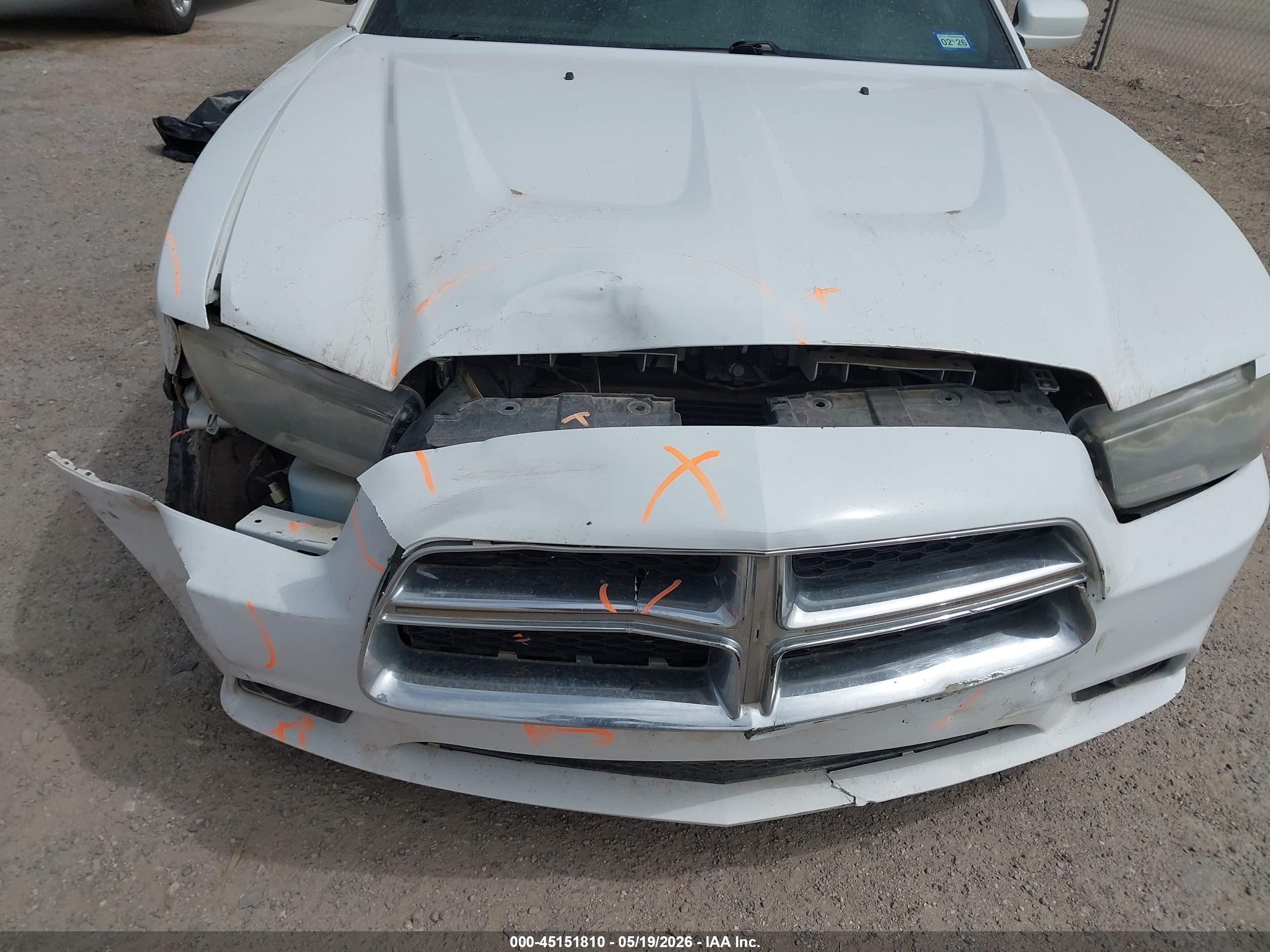 2014 Dodge Charger Sxt White vin: 2C3CDXHG4EH114568