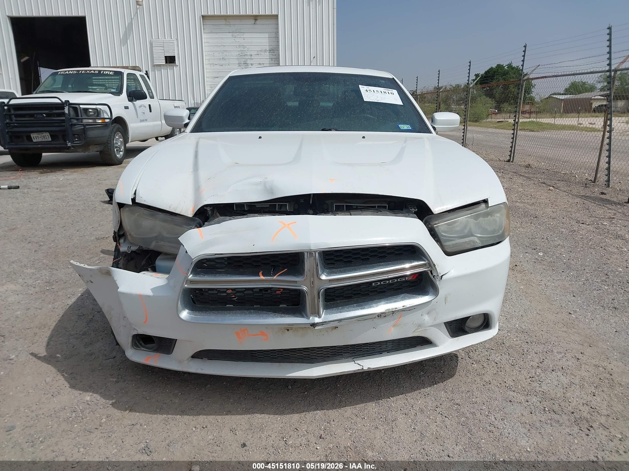 2014 Dodge Charger Sxt White vin: 2C3CDXHG4EH114568