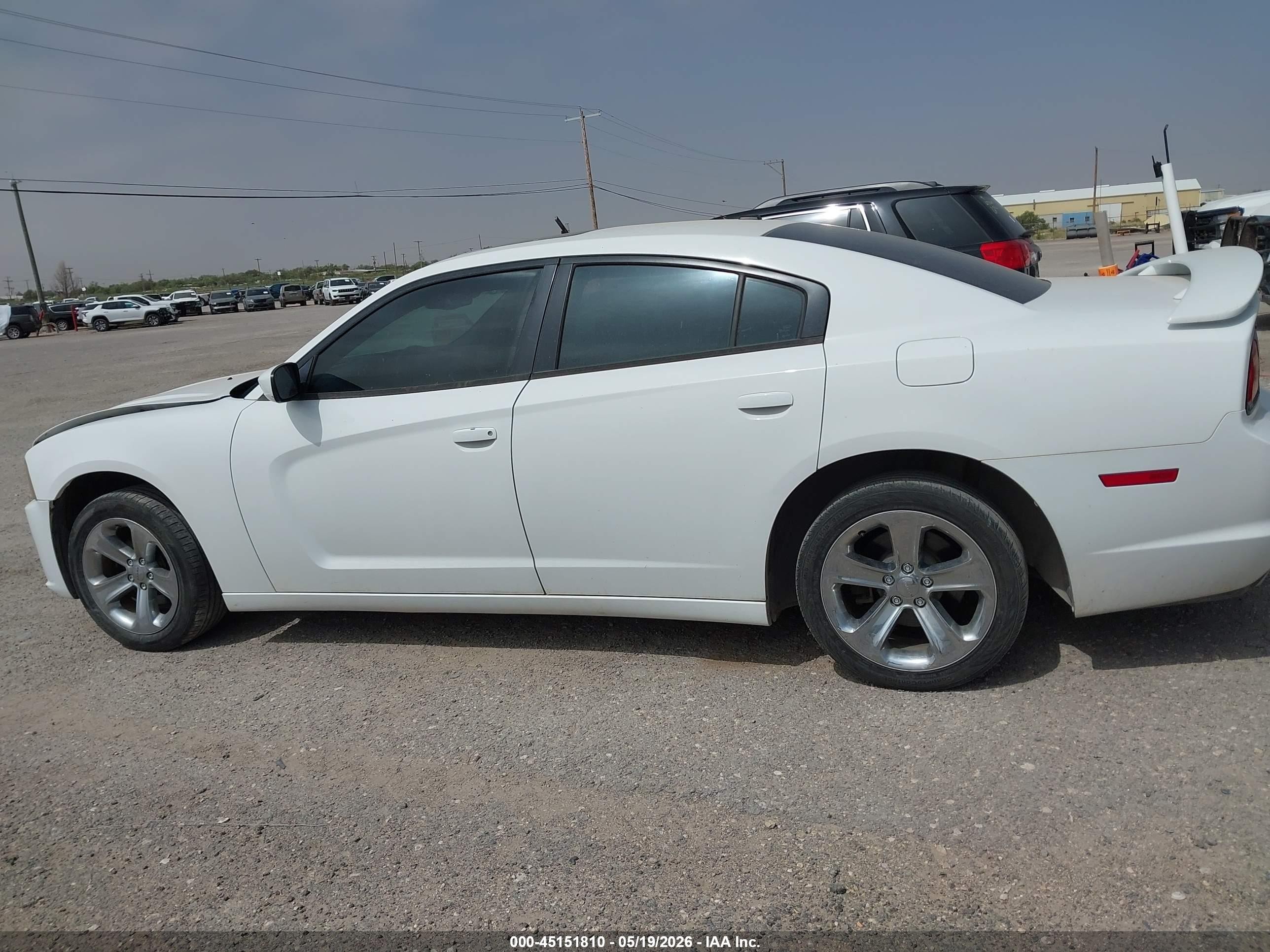 2014 Dodge Charger Sxt White vin: 2C3CDXHG4EH114568