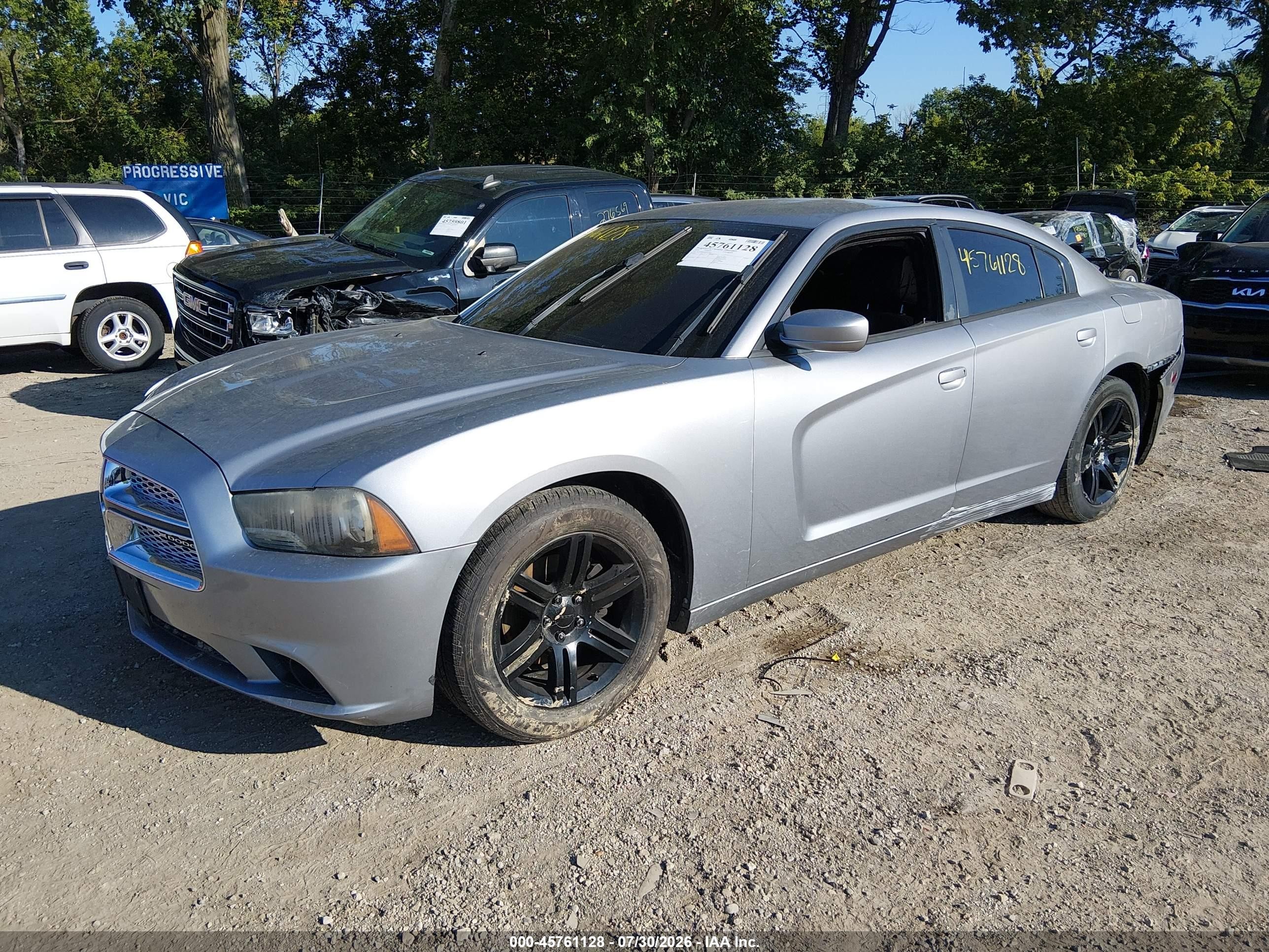2014 Dodge Charger Sxt Silver vin: 2C3CDXHG4EH115963