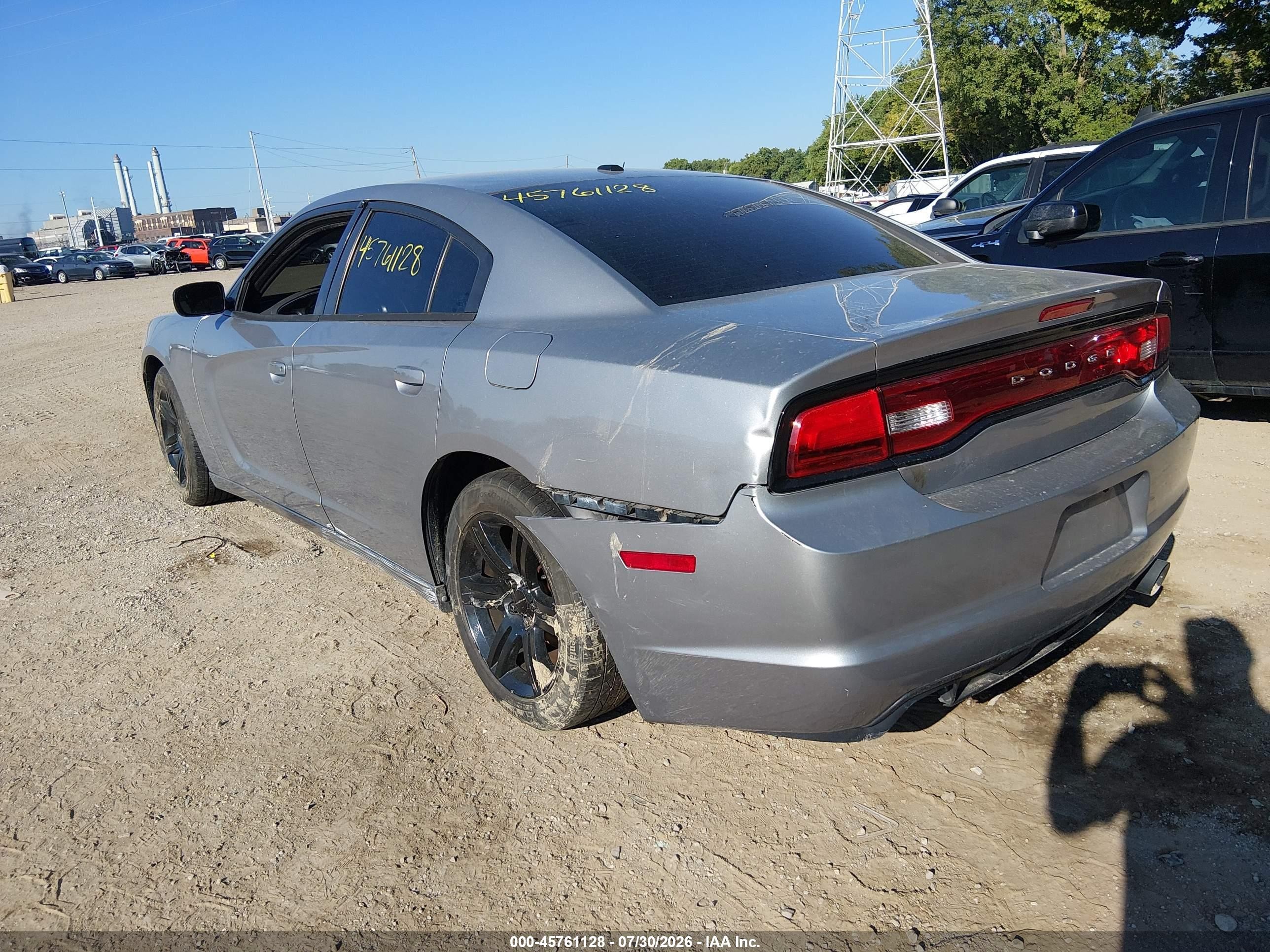 2014 Dodge Charger Sxt Silver vin: 2C3CDXHG4EH115963