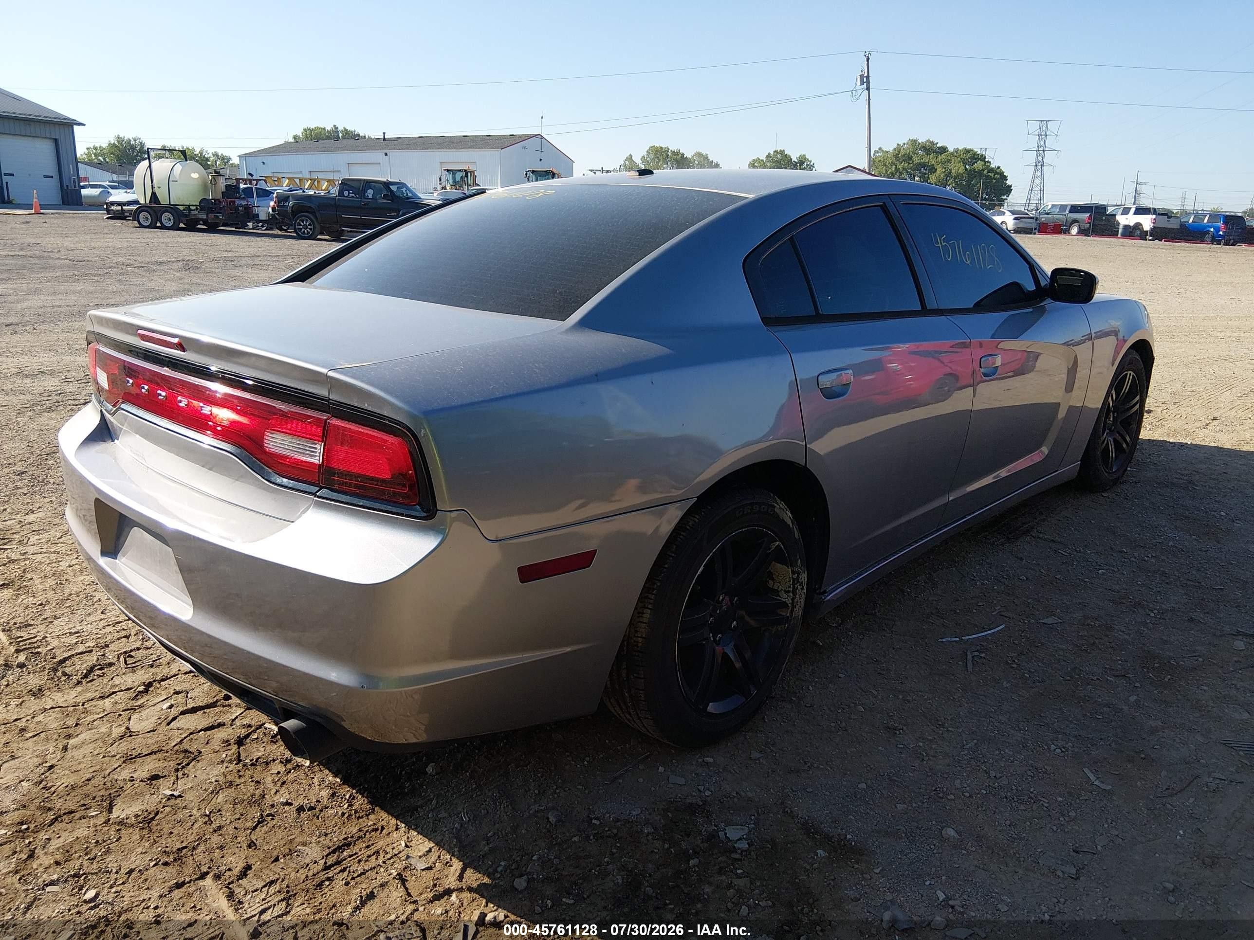 2014 Dodge Charger Sxt Silver vin: 2C3CDXHG4EH115963