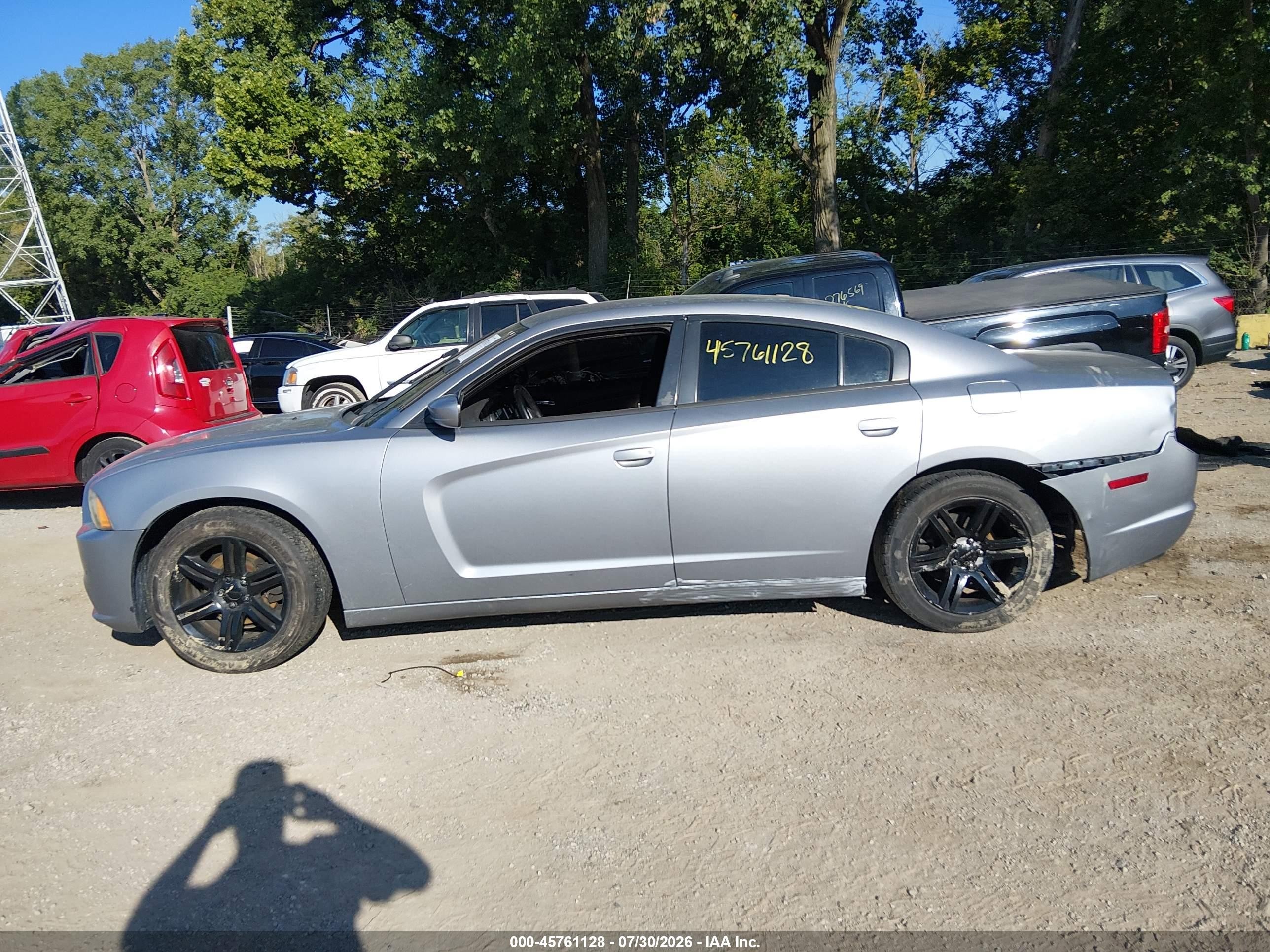 2014 Dodge Charger Sxt Silver vin: 2C3CDXHG4EH115963