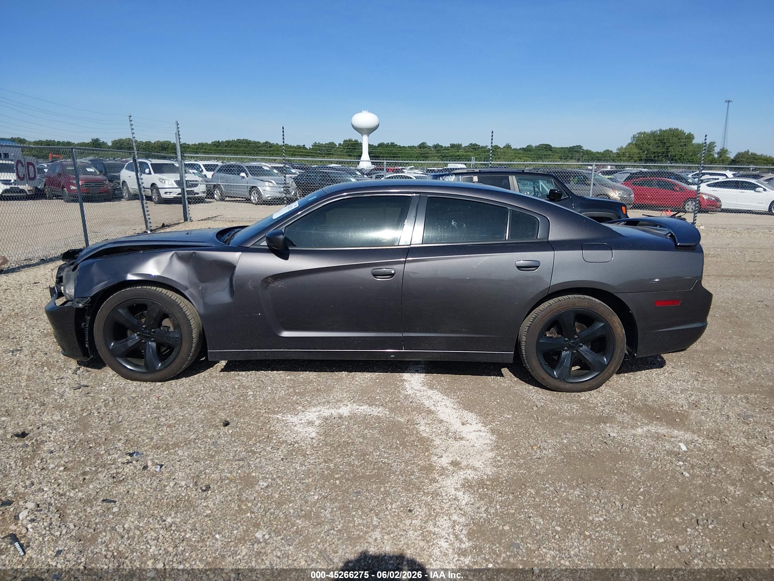 2014 Dodge Charger Sxt Gray vin: 2C3CDXHG4EH257780