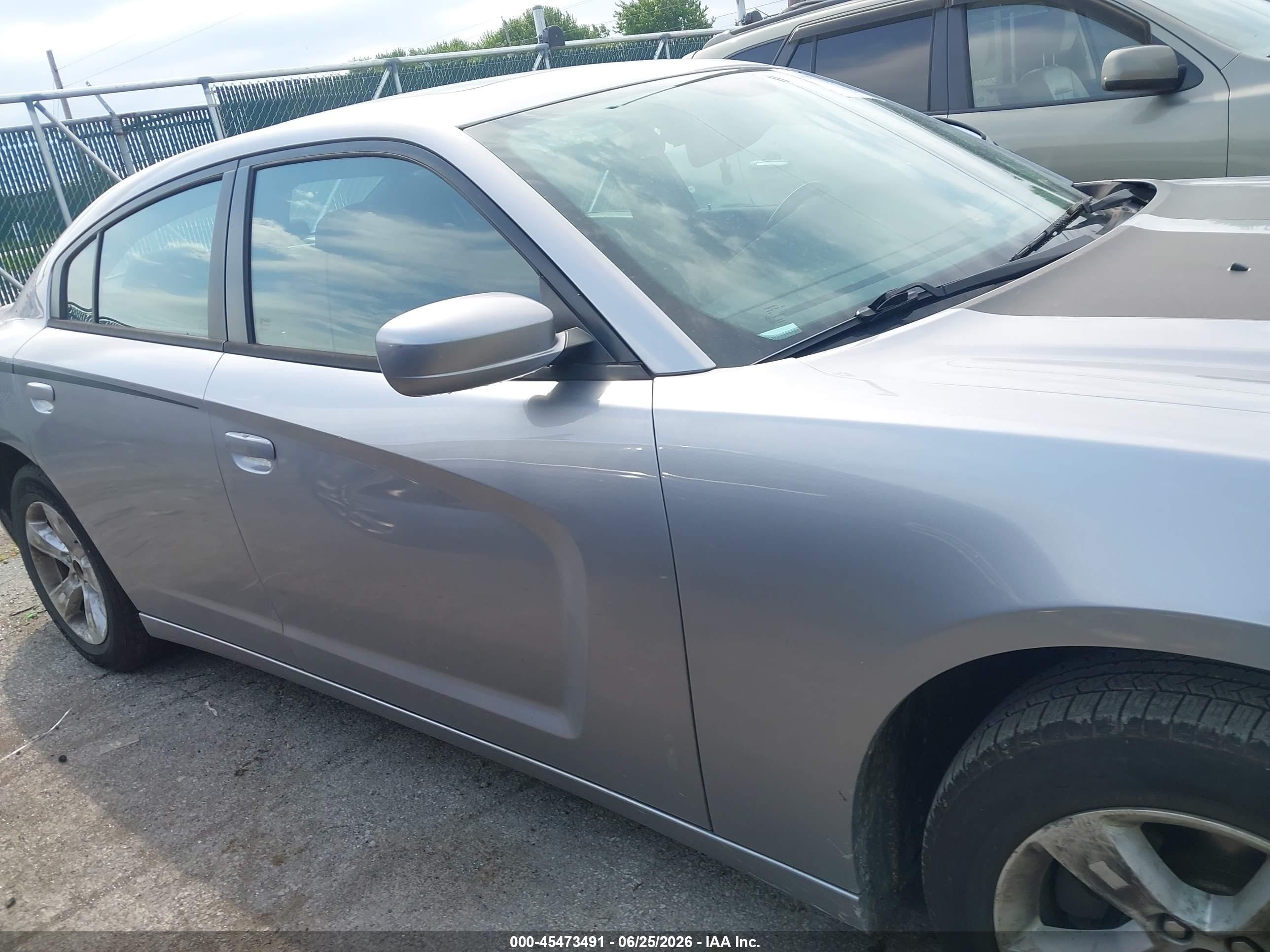 2014 Dodge Charger Sxt Gray vin: 2C3CDXHG4EH267256