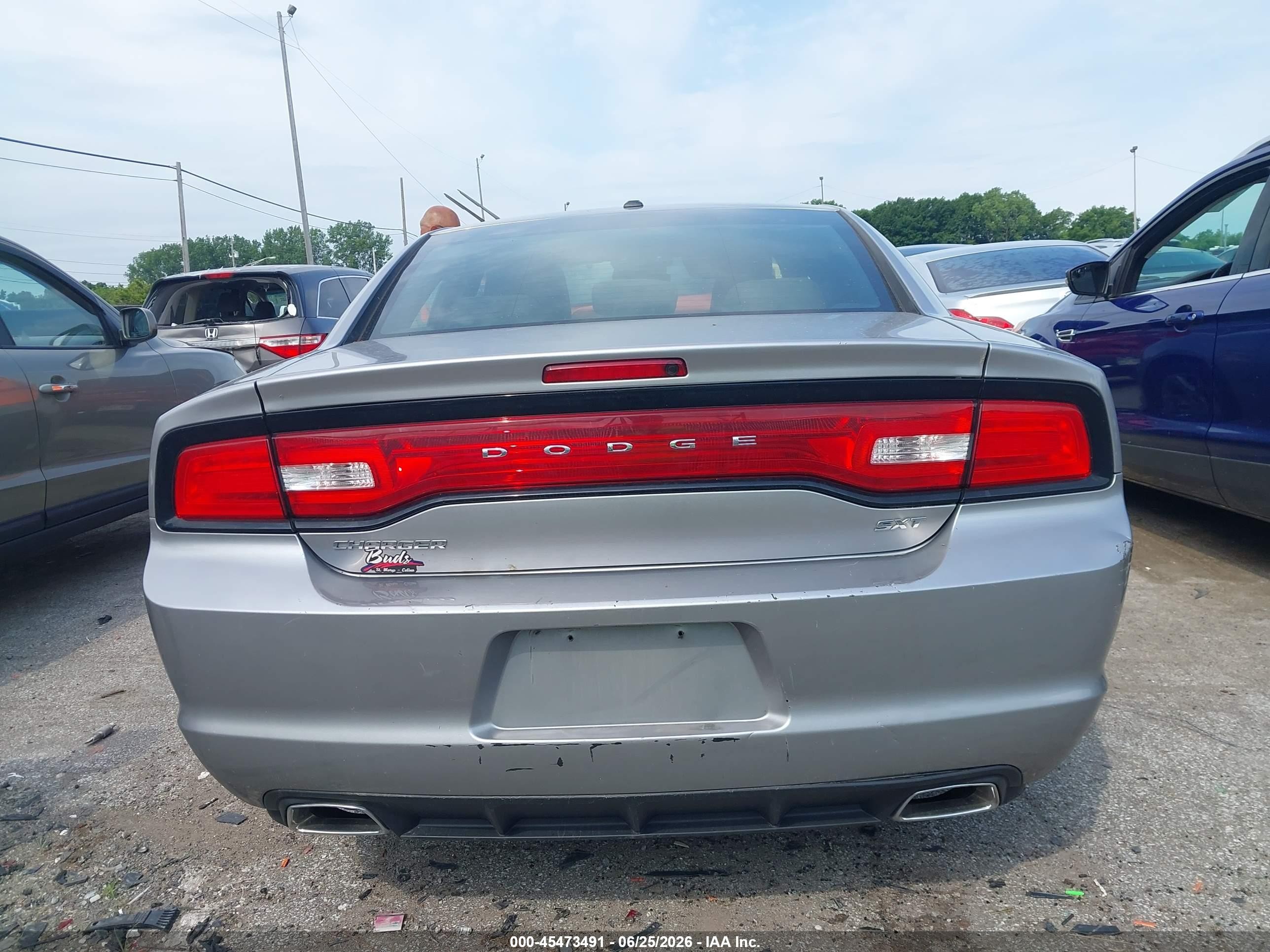 2014 Dodge Charger Sxt Gray vin: 2C3CDXHG4EH267256