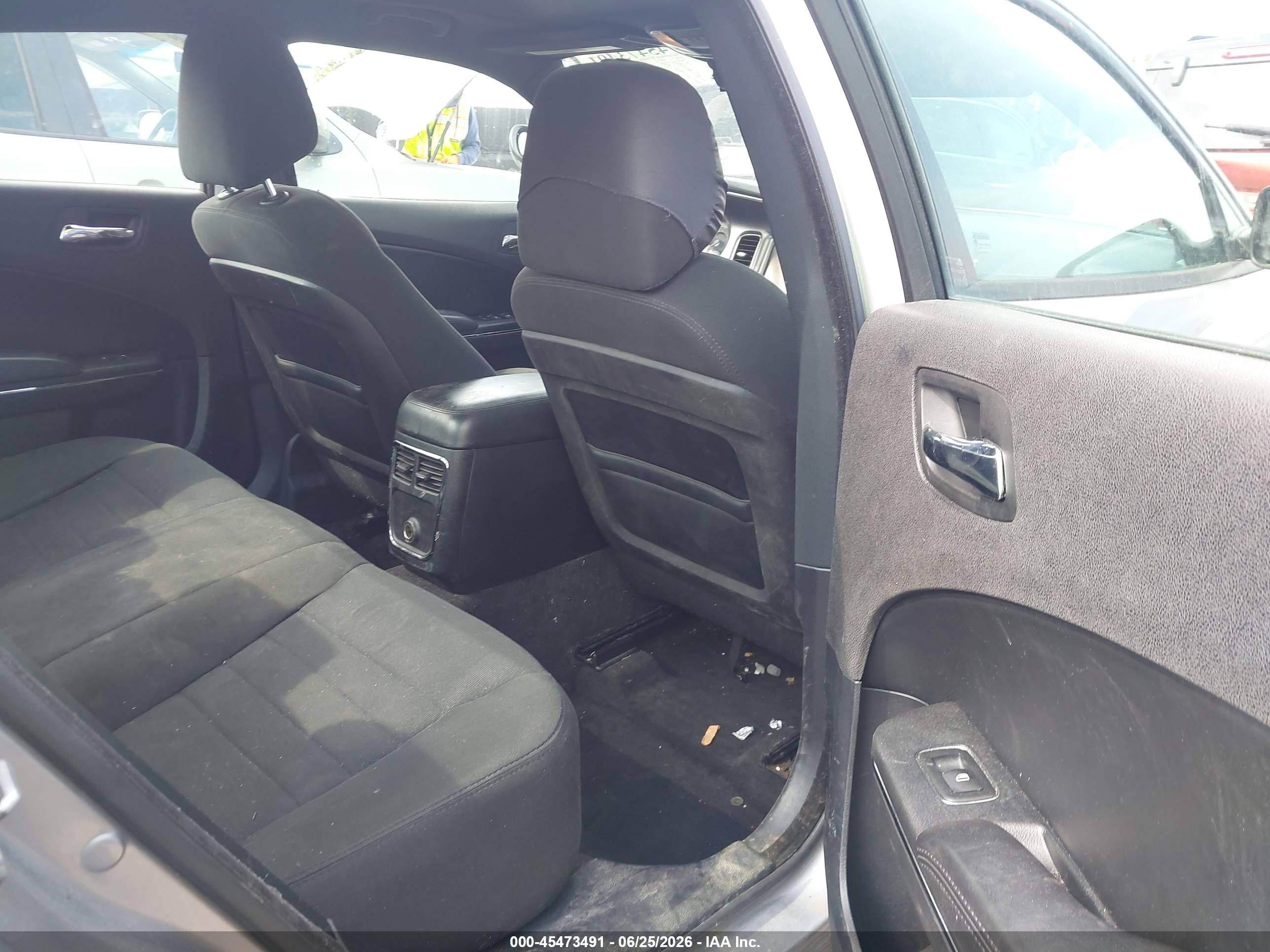 2014 Dodge Charger Sxt Gray vin: 2C3CDXHG4EH267256