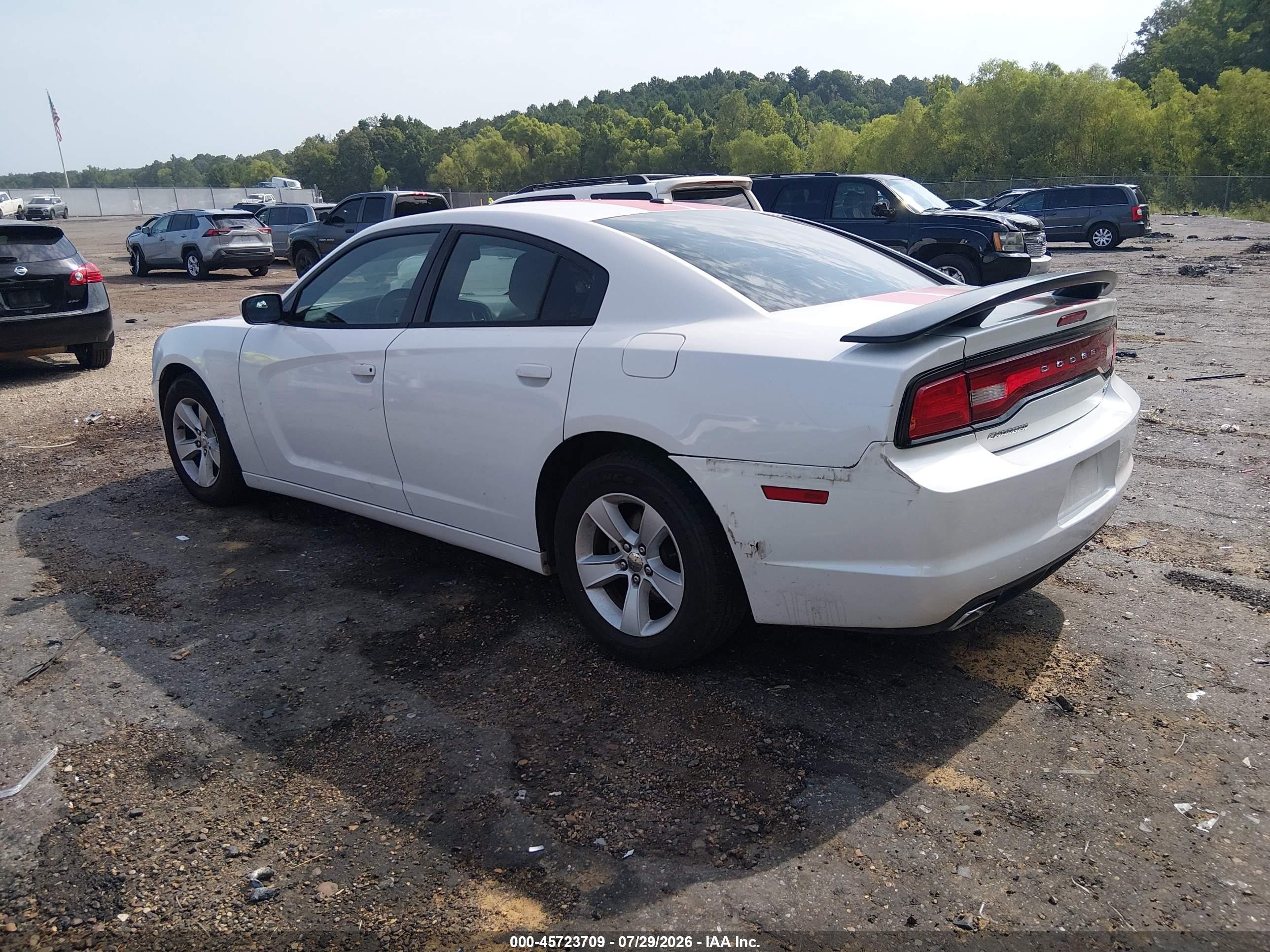 2014 Dodge Charger Sxt Белый vin: 2C3CDXHG4EH312809
