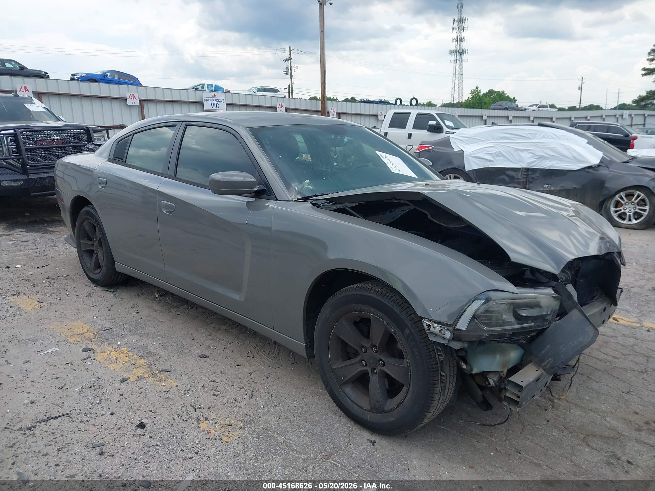 2014 Dodge Charger Sxt Gray vin: 2C3CDXHG4EH318545