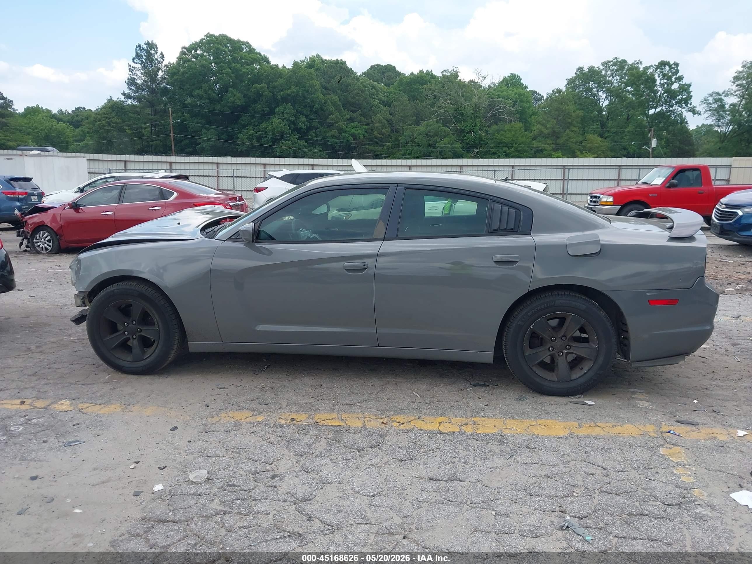 2014 Dodge Charger Sxt Gray vin: 2C3CDXHG4EH318545