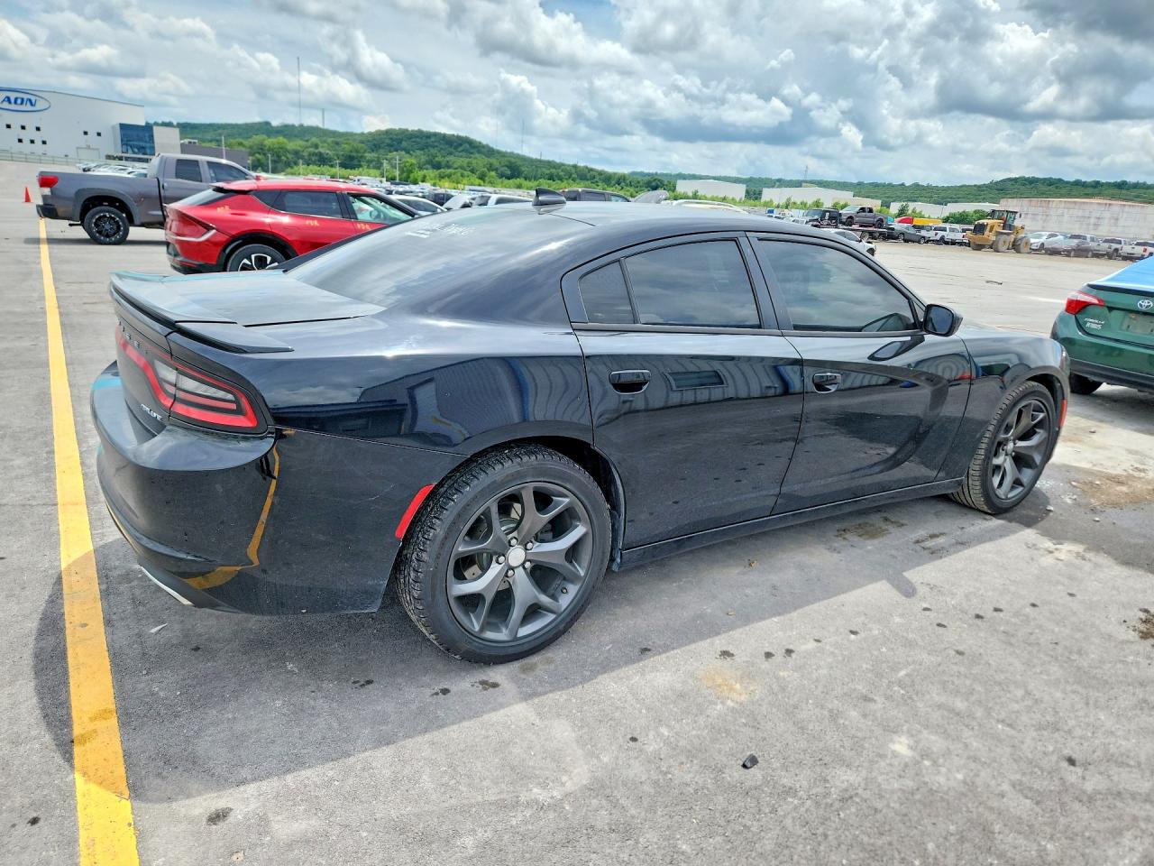 2015 Dodge Charger Sxt Black vin: 2C3CDXHG4FH725539