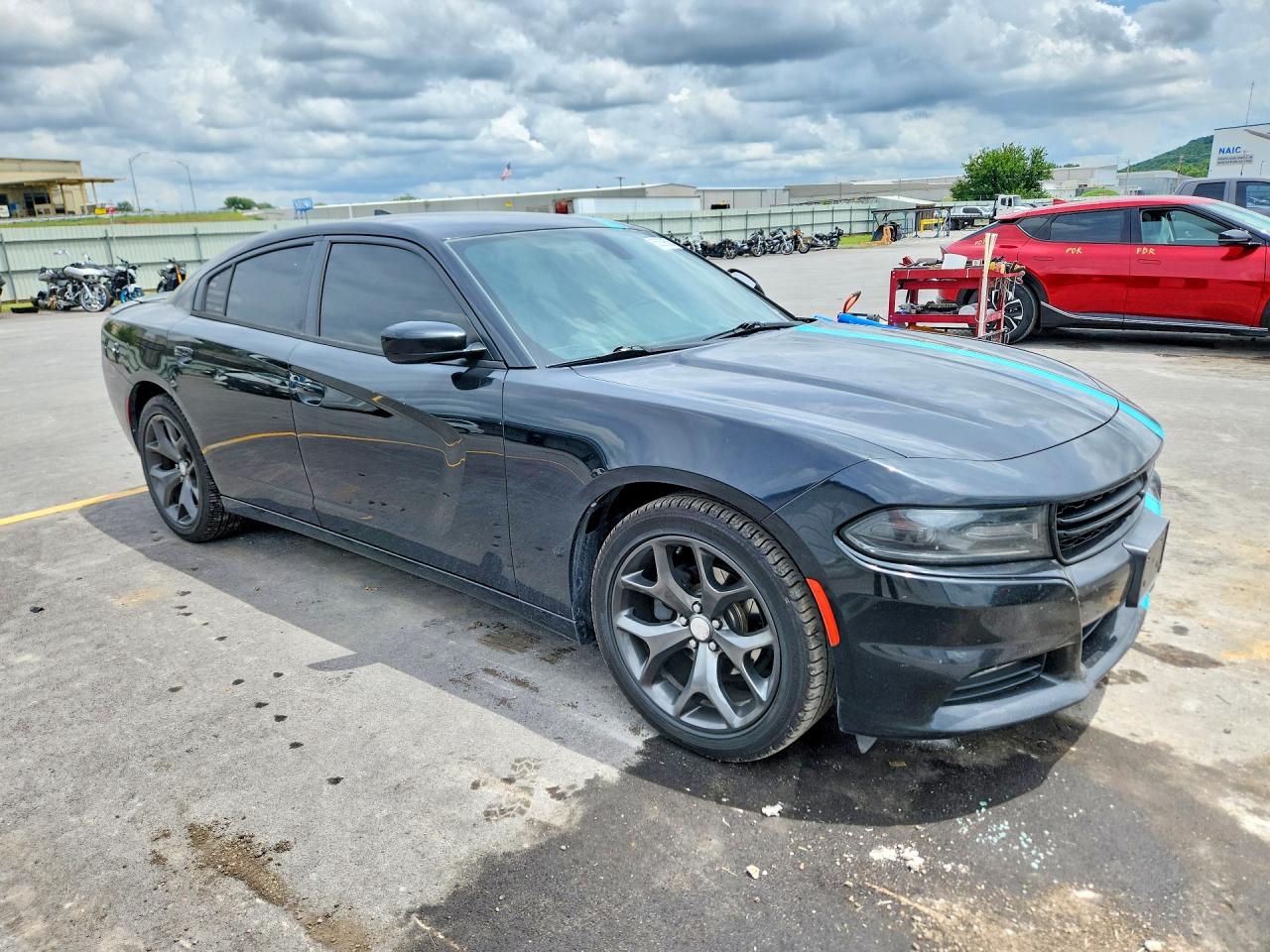 2015 Dodge Charger Sxt Black vin: 2C3CDXHG4FH725539
