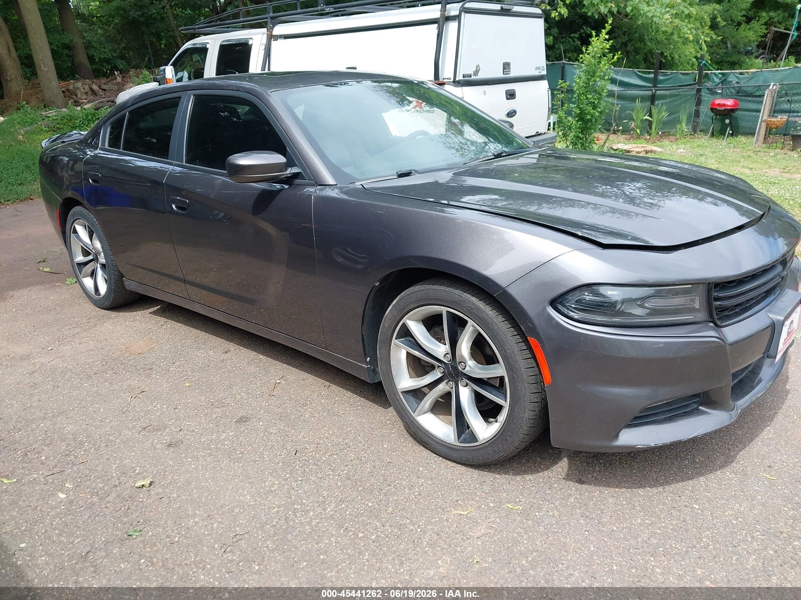 2015 Dodge Charger Sxt Gray vin: 2C3CDXHG4FH727727