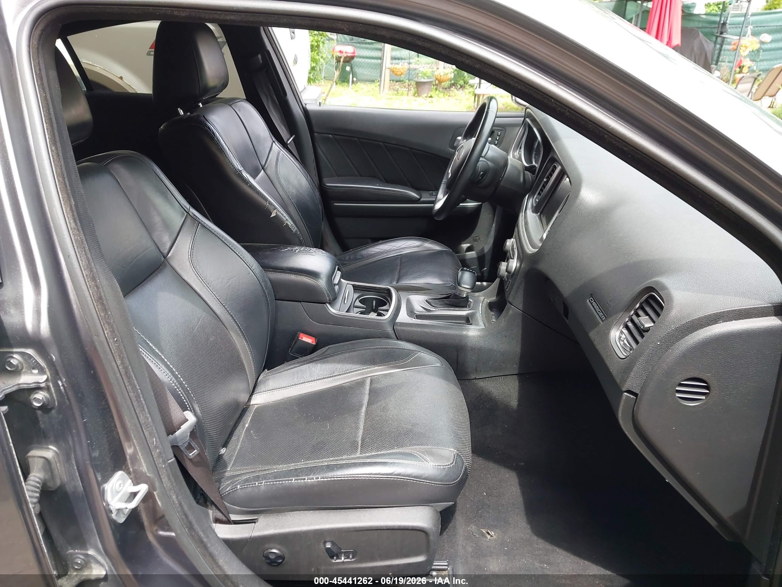 2015 Dodge Charger Sxt Gray vin: 2C3CDXHG4FH727727