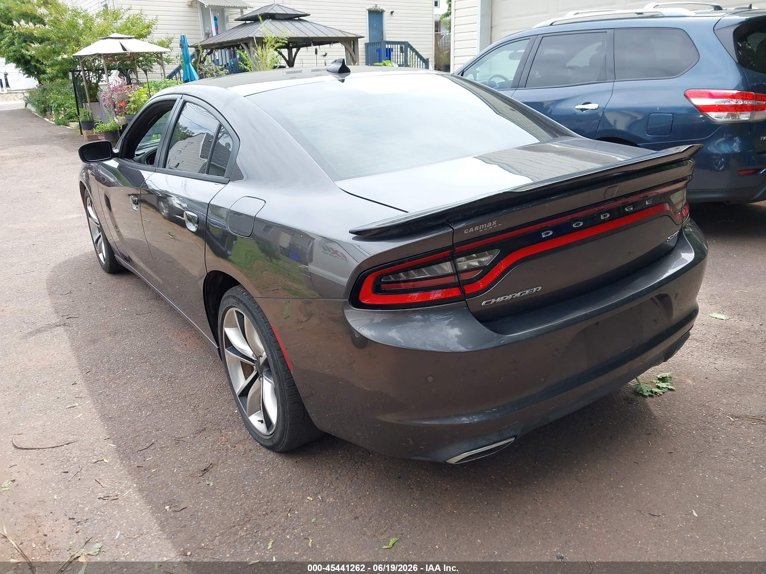 2015 Dodge Charger Sxt Gray vin: 2C3CDXHG4FH727727
