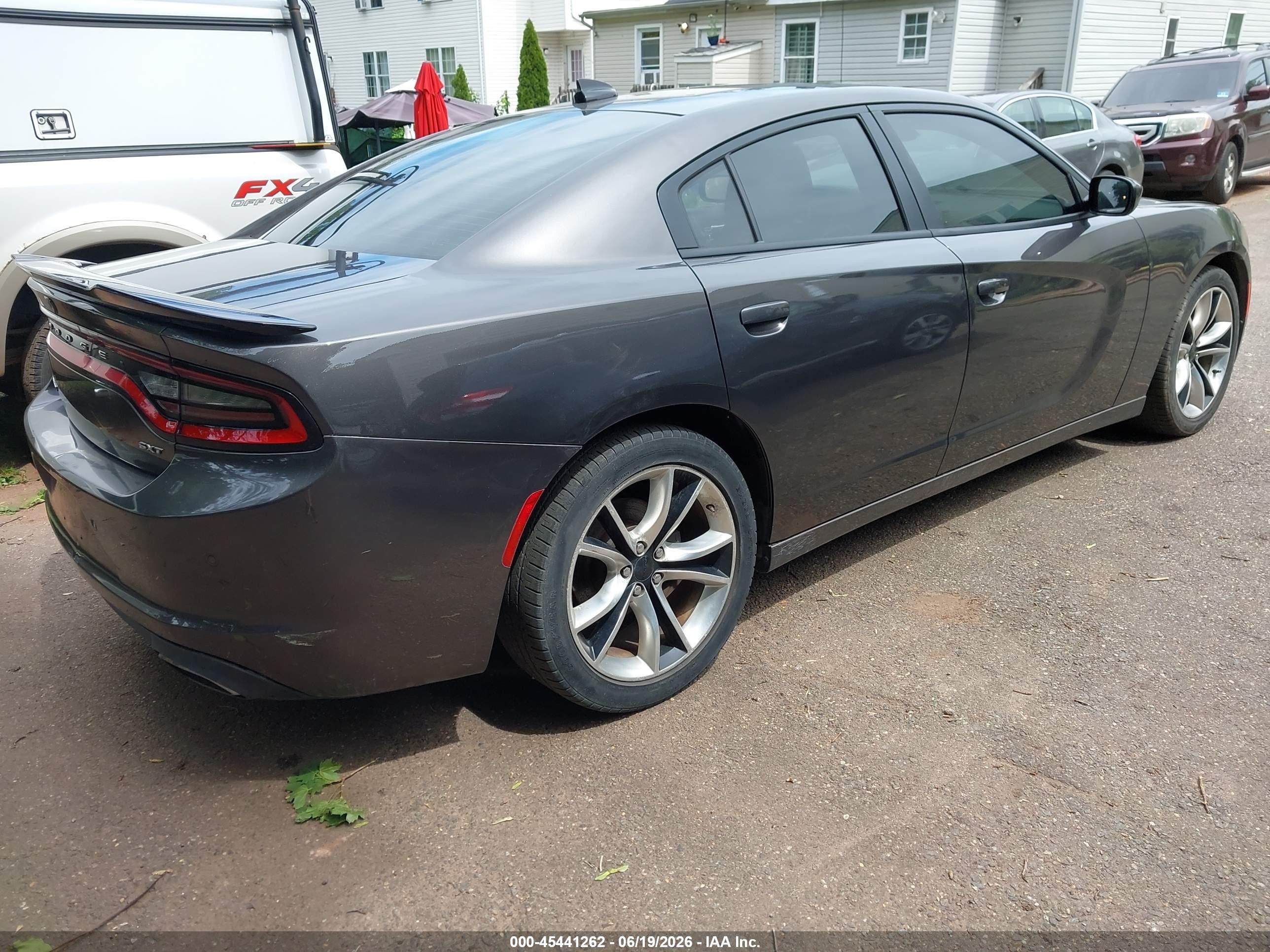 2015 Dodge Charger Sxt Gray vin: 2C3CDXHG4FH727727