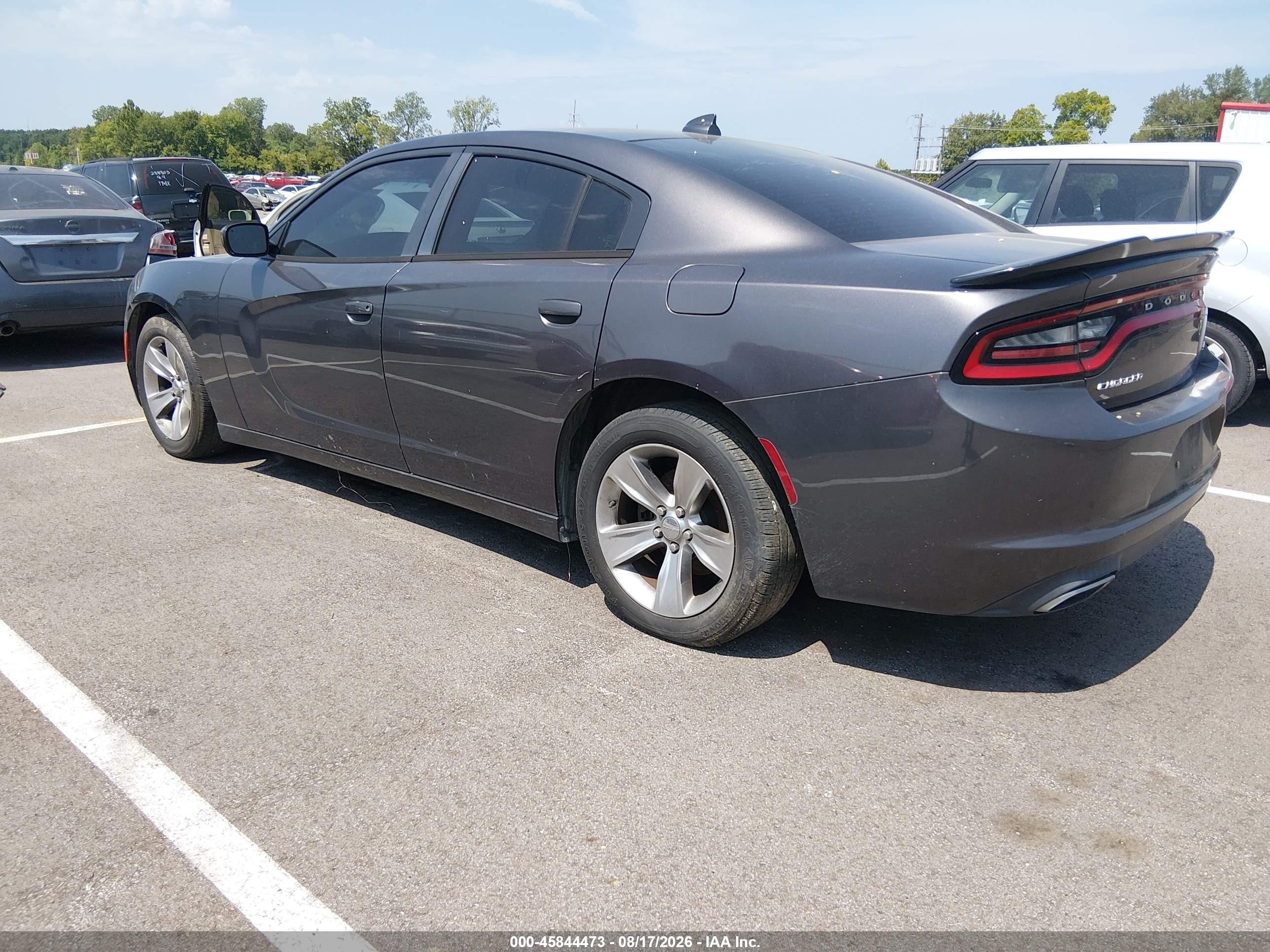 2015 Dodge Charger Sxt Gray vin: 2C3CDXHG4FH805651