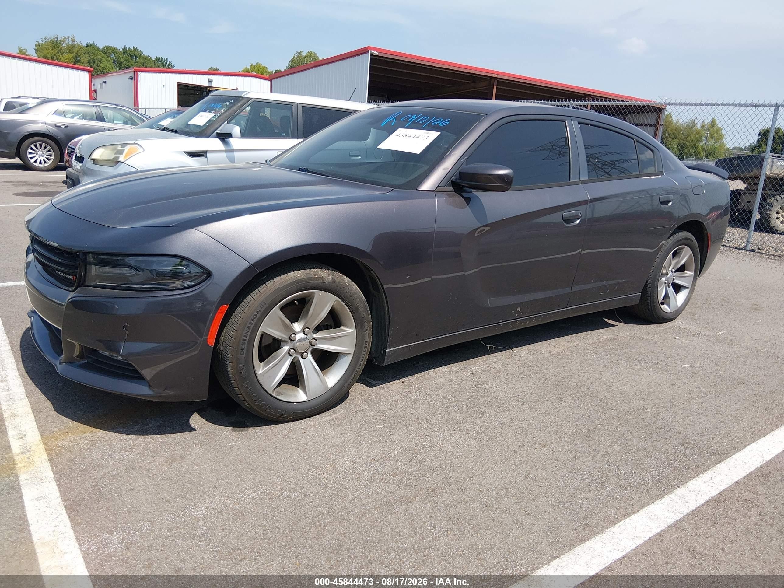 2015 Dodge Charger Sxt Gray vin: 2C3CDXHG4FH805651