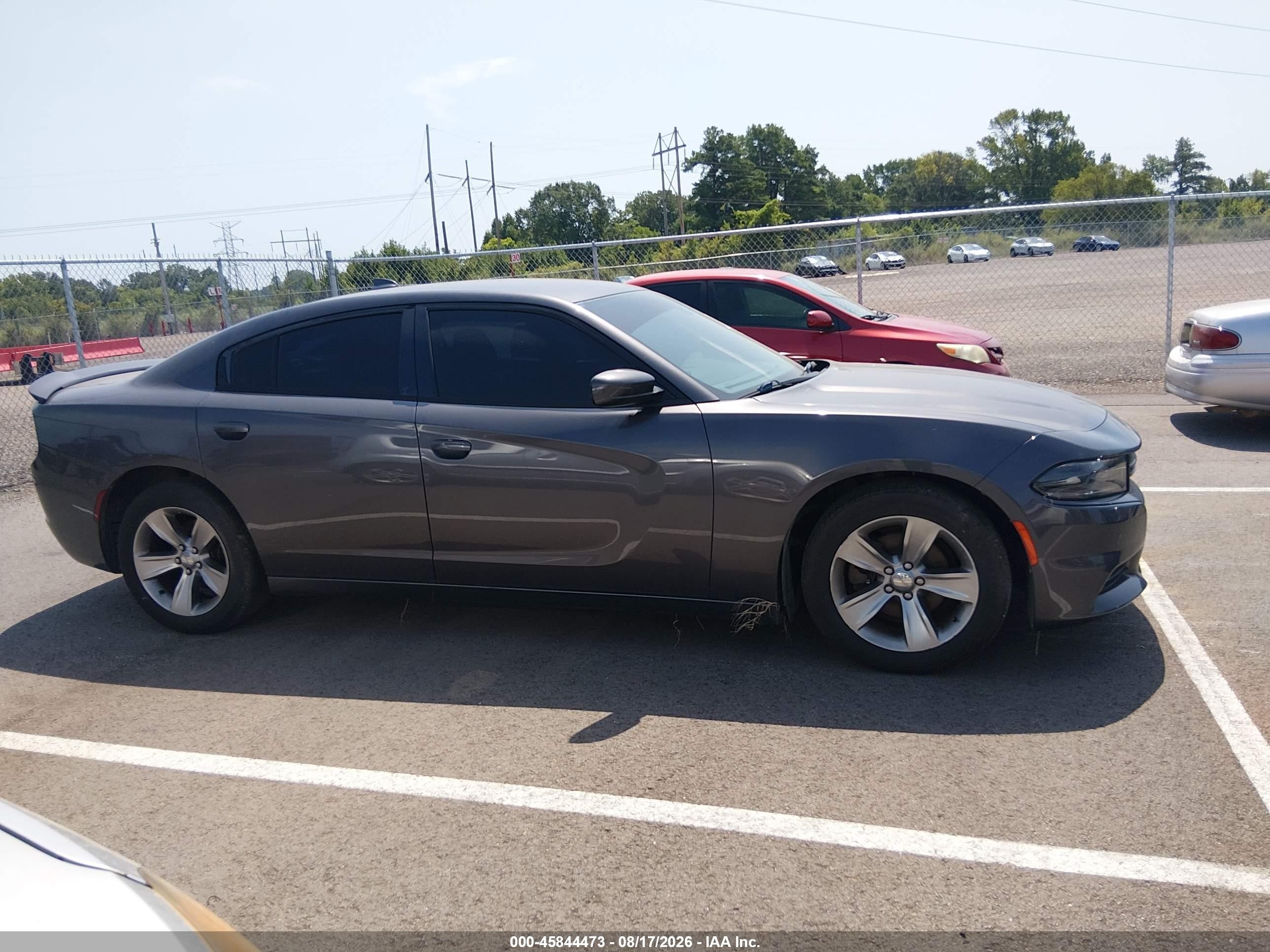 2015 Dodge Charger Sxt Gray vin: 2C3CDXHG4FH805651