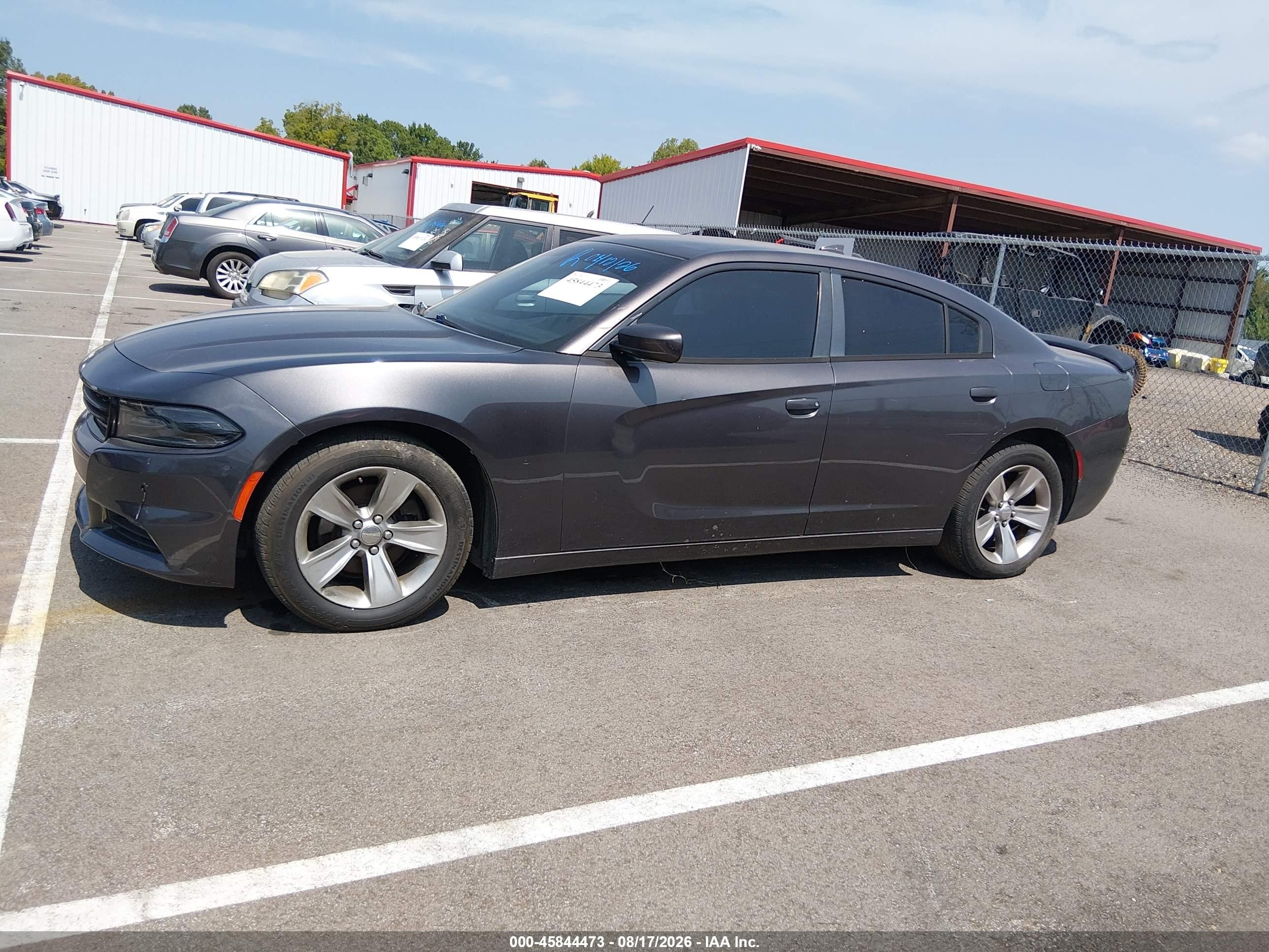 2015 Dodge Charger Sxt Gray vin: 2C3CDXHG4FH805651