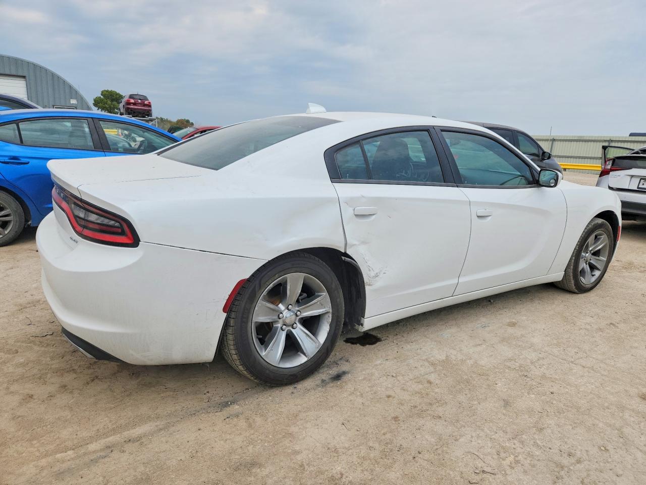 2015 Dodge Charger Sxt White vin: 2C3CDXHG4FH814933