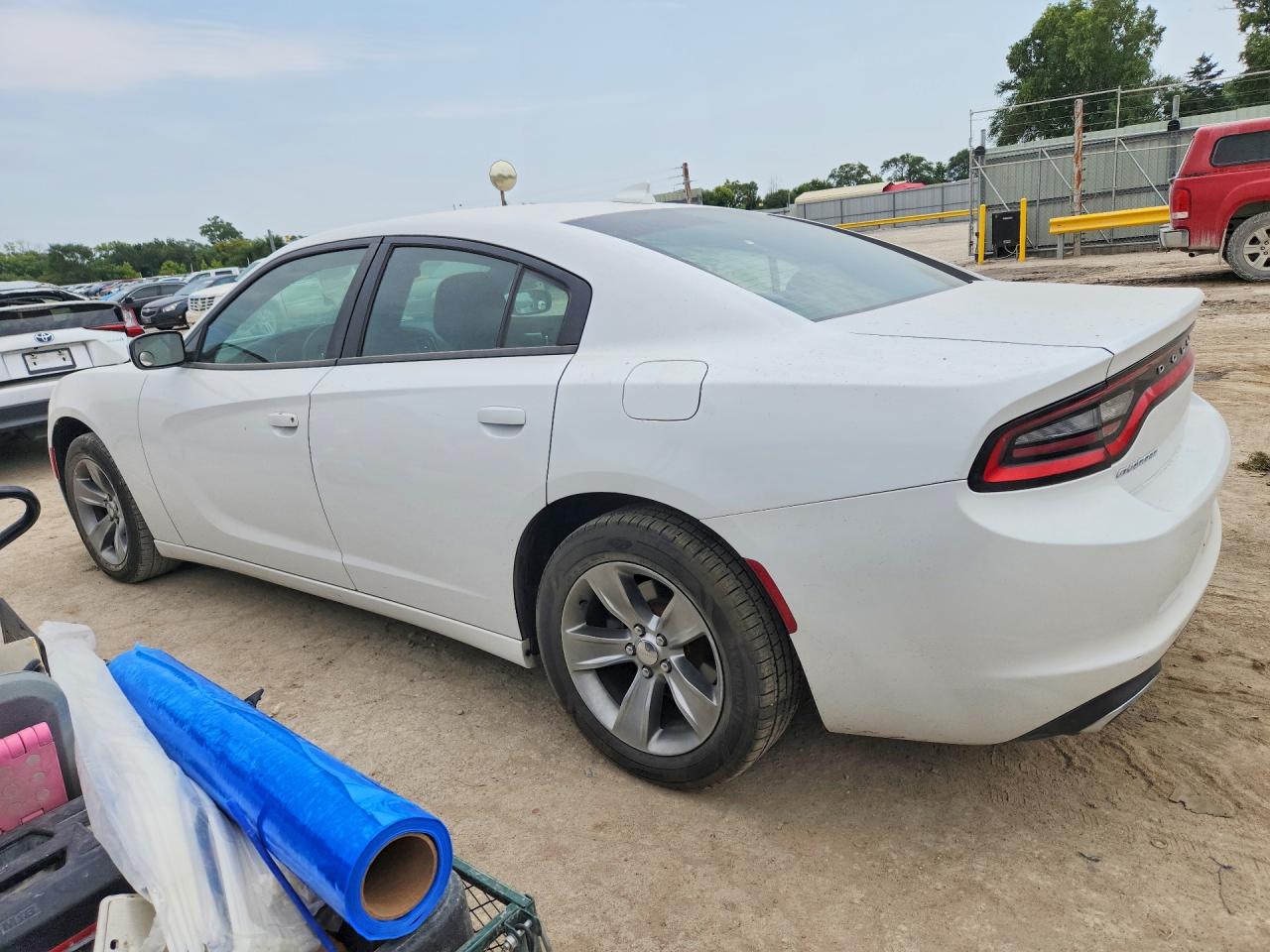 2015 Dodge Charger Sxt White vin: 2C3CDXHG4FH814933