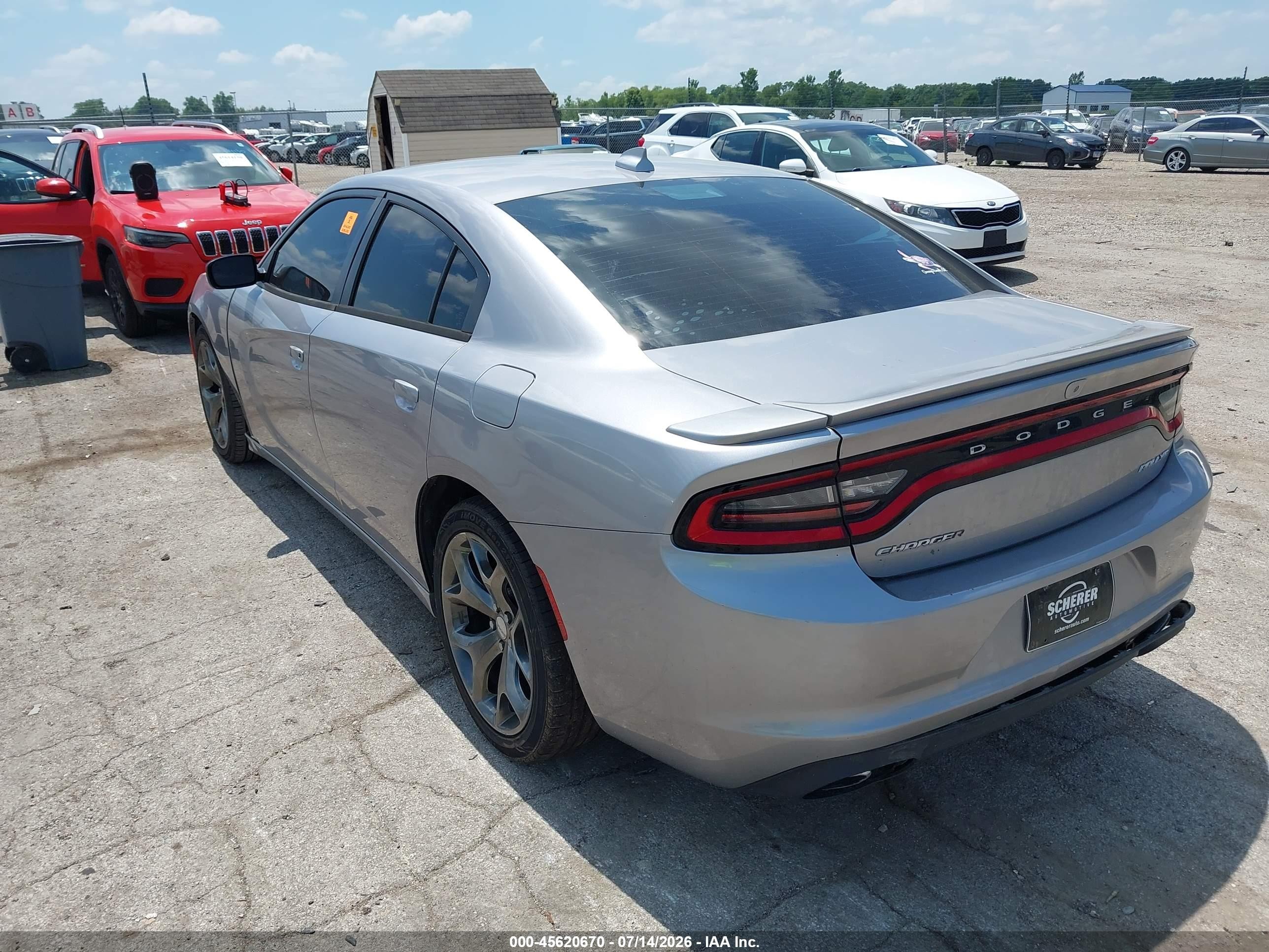 2015 Dodge Charger Sxt Silver vin: 2C3CDXHG4FH871522
