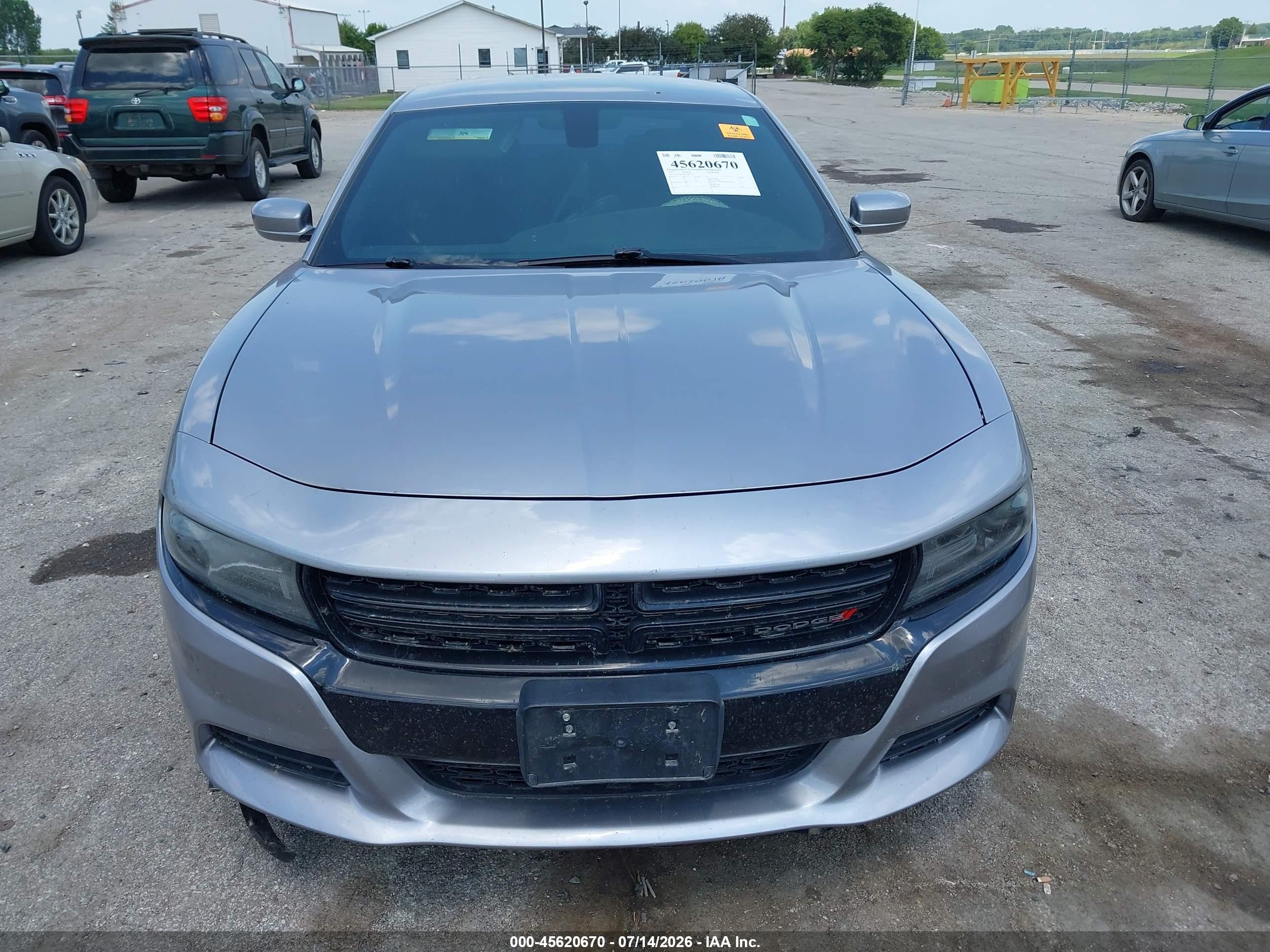 2015 Dodge Charger Sxt Silver vin: 2C3CDXHG4FH871522