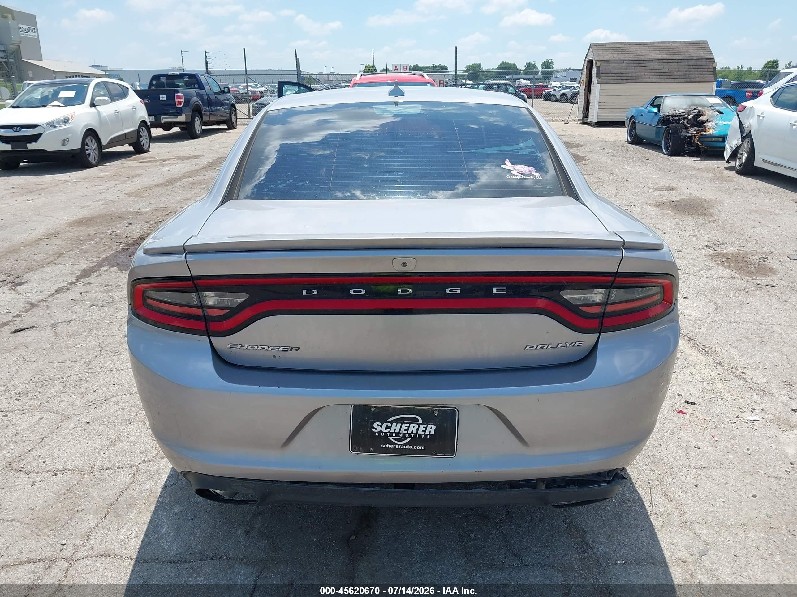 2015 Dodge Charger Sxt Silver vin: 2C3CDXHG4FH871522
