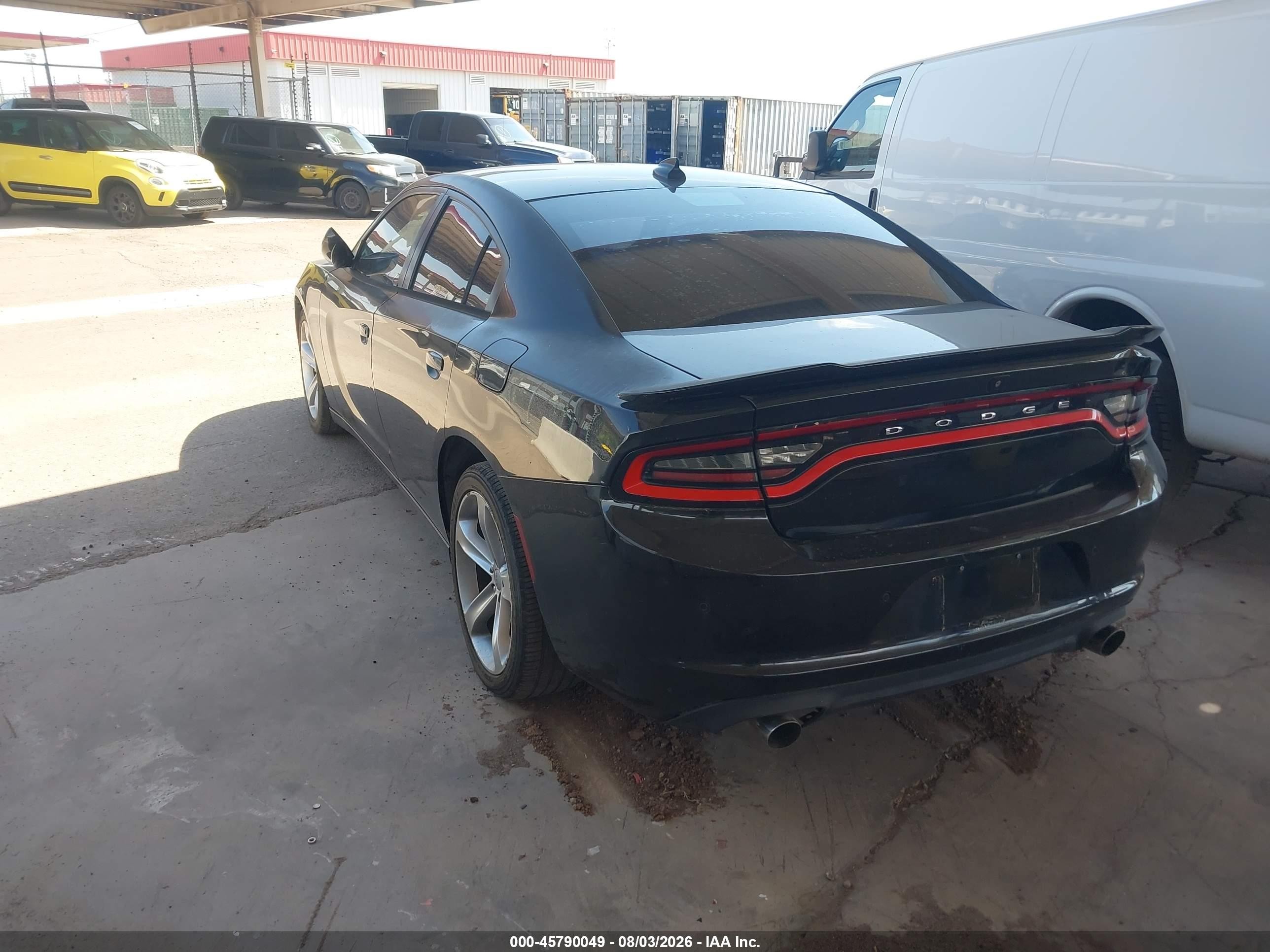 2015 Dodge Charger Sxt Black vin: 2C3CDXHG4FH895920