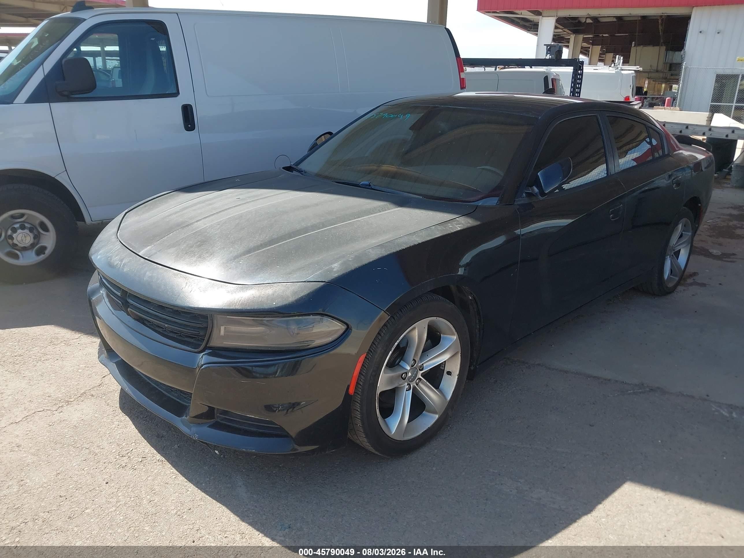 2015 Dodge Charger Sxt Black vin: 2C3CDXHG4FH895920